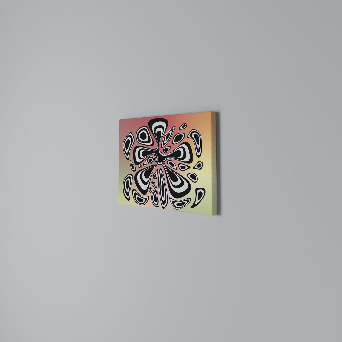 ILLUSIONARY SPLASH Horizontal Canvas Print