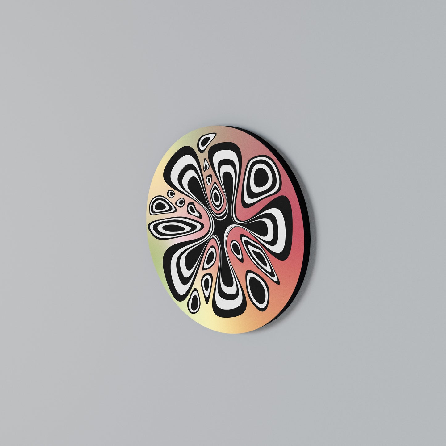ILLUSIONARY SPLASH Round Wall Art