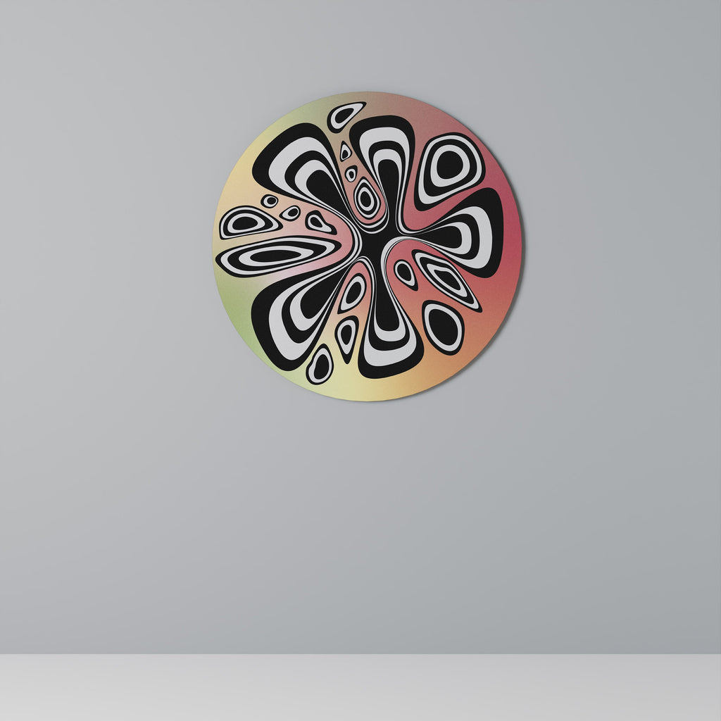 Décoration murale ronde ILLUSIONARY SPLASH