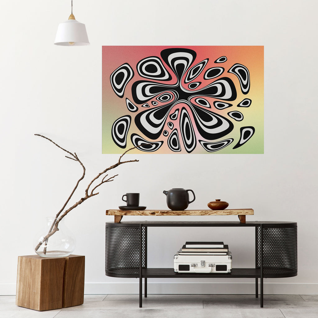 Affiche horizontale autocollante ILLUSIONARY SPLASH