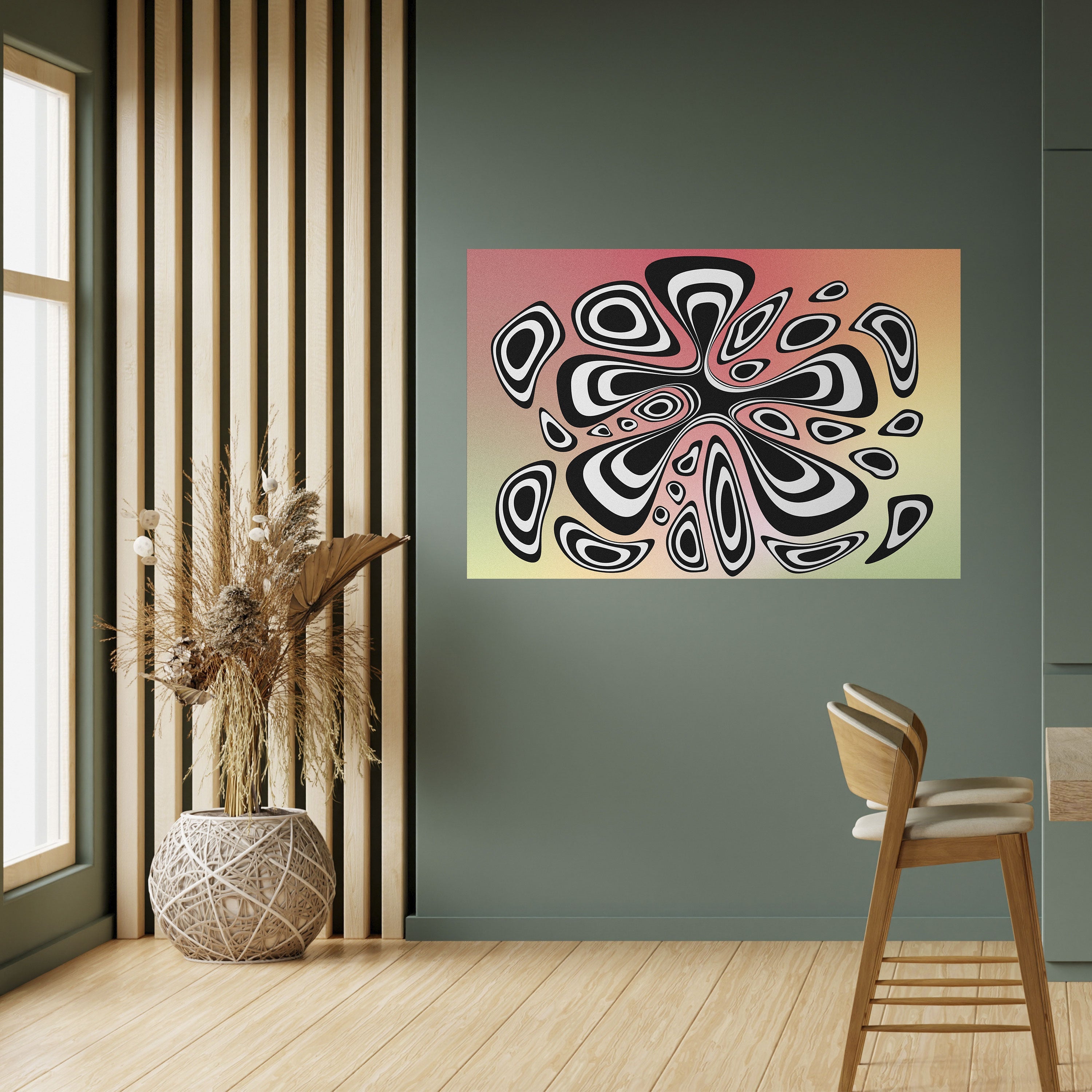 Affiche horizontale autocollante ILLUSIONARY SPLASH