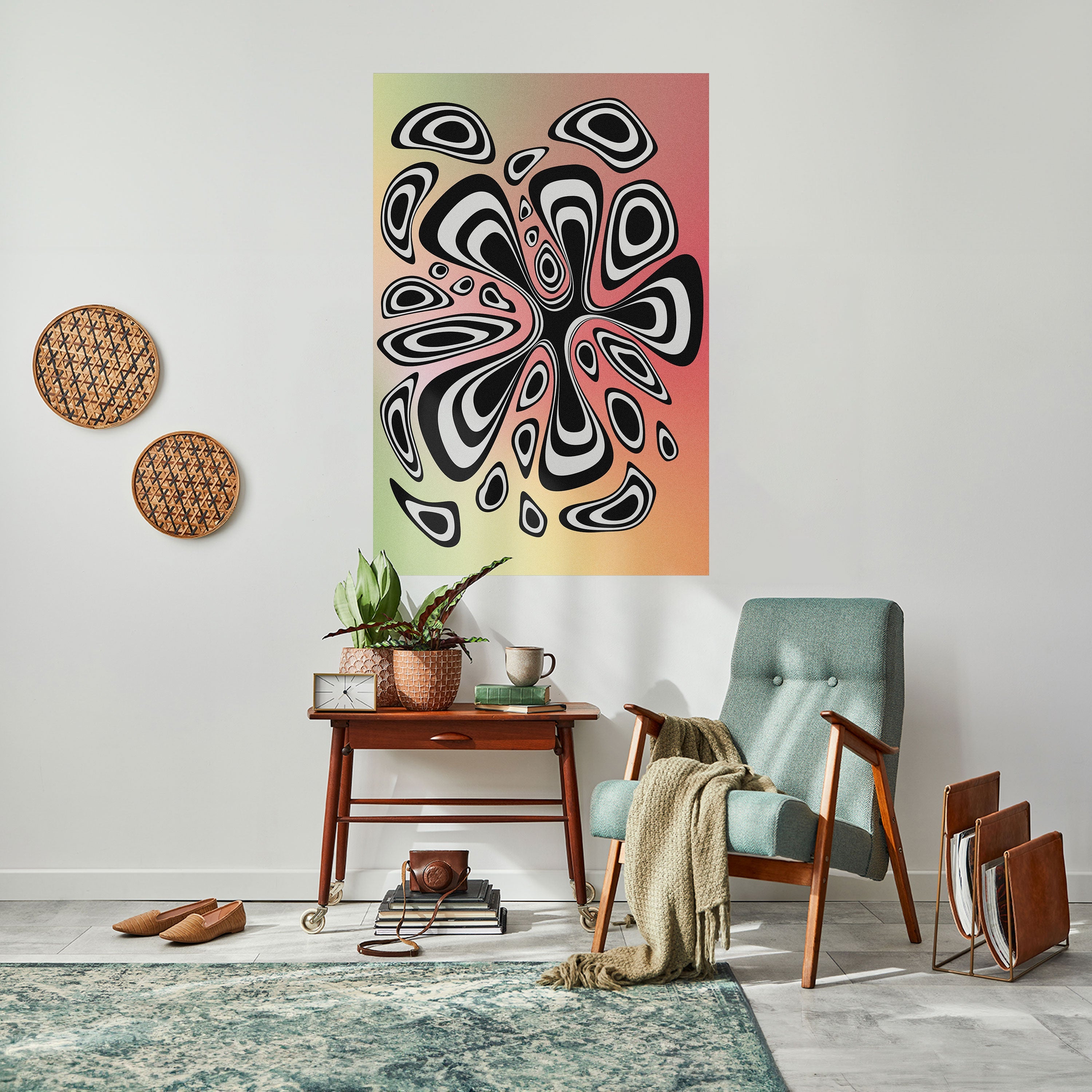 Affiche verticale autocollante ILLUSIONARY SPLASH