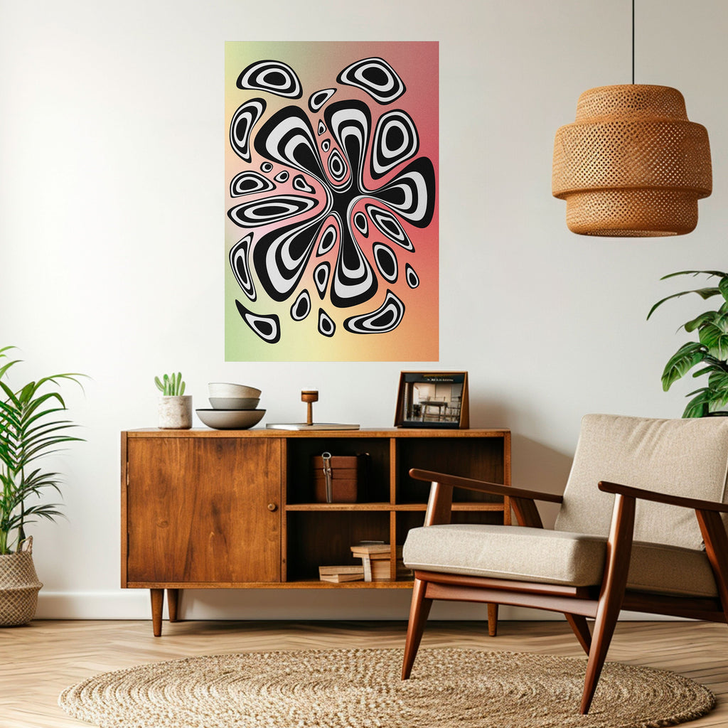 Affiche verticale autocollante ILLUSIONARY SPLASH