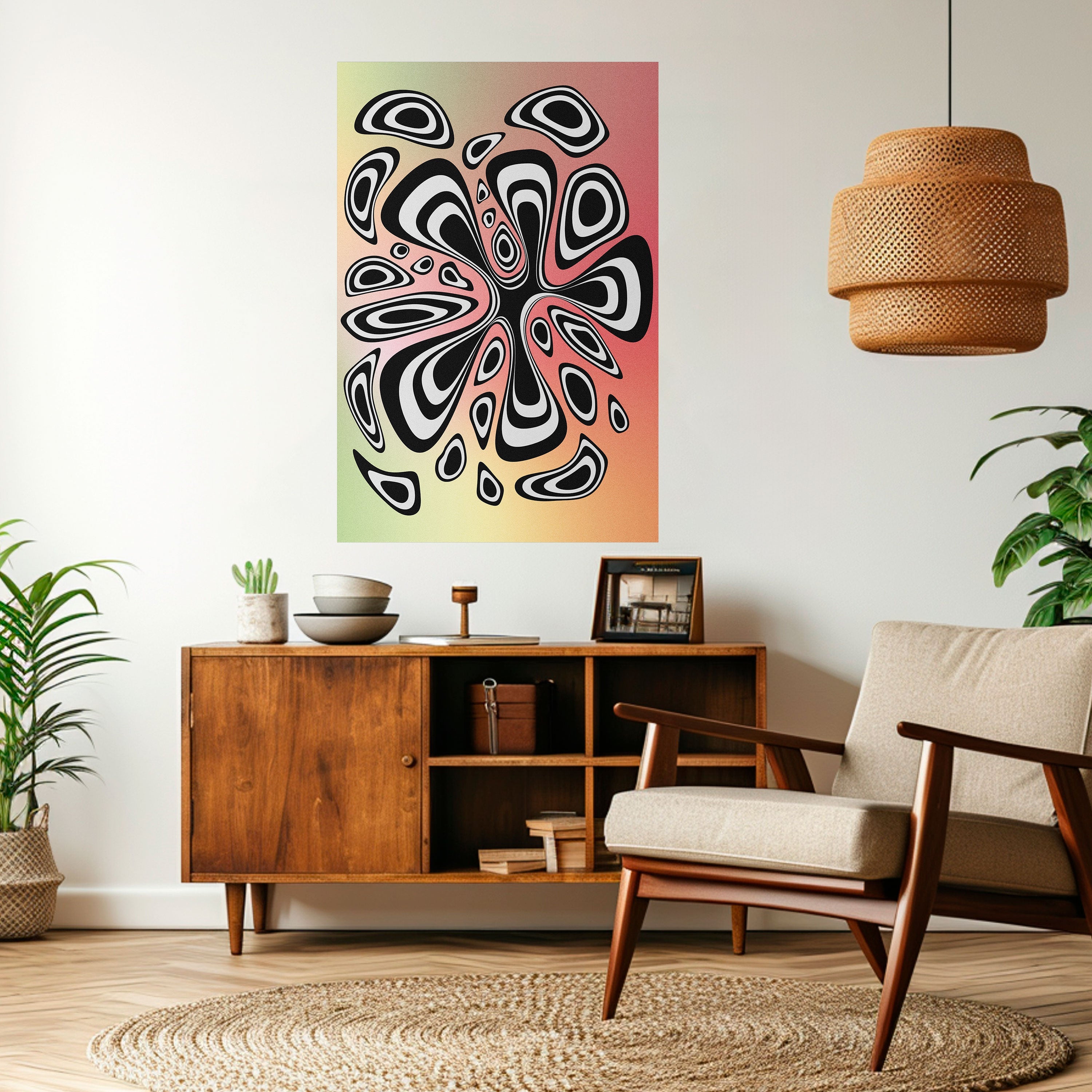 Affiche verticale autocollante ILLUSIONARY SPLASH