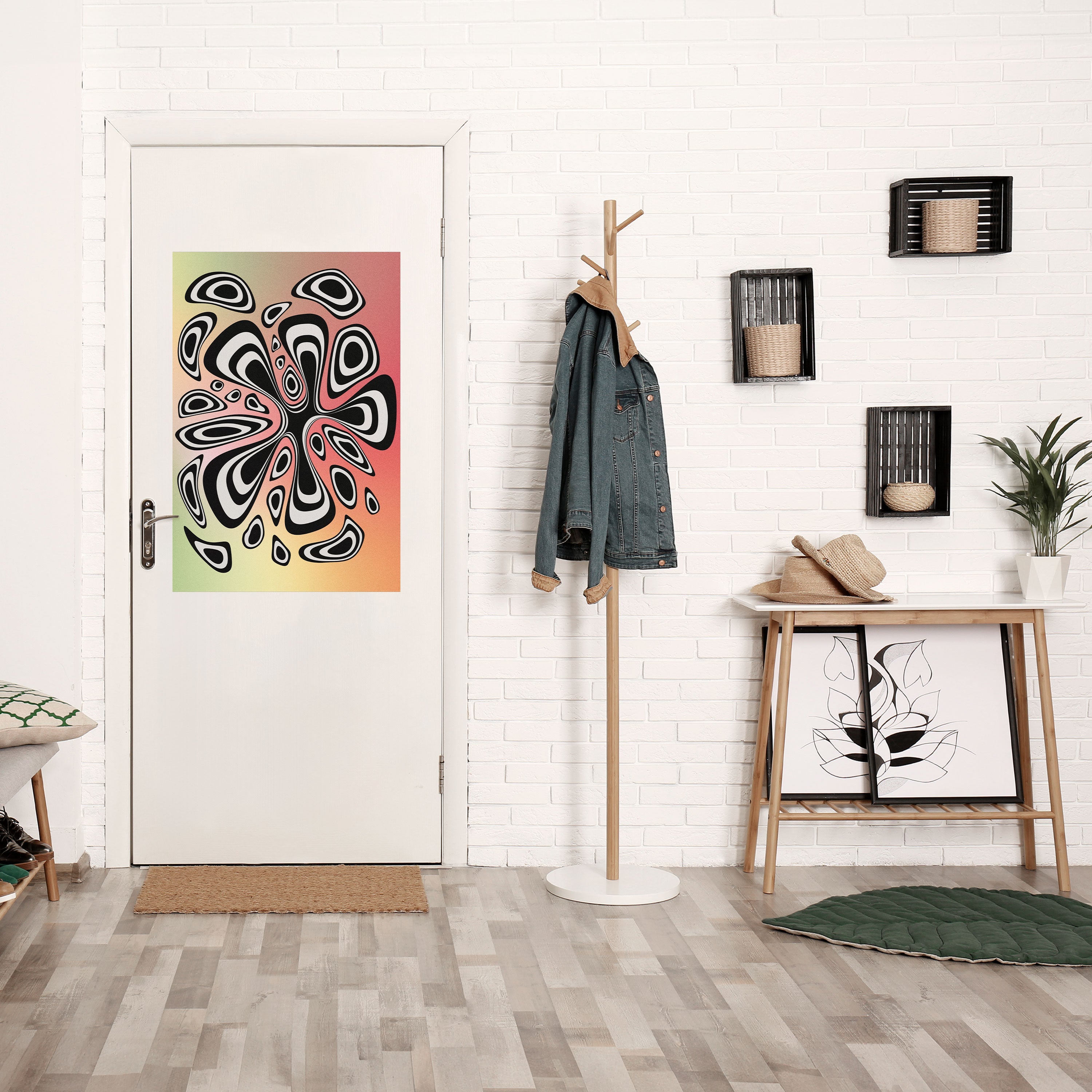 Affiche verticale autocollante ILLUSIONARY SPLASH