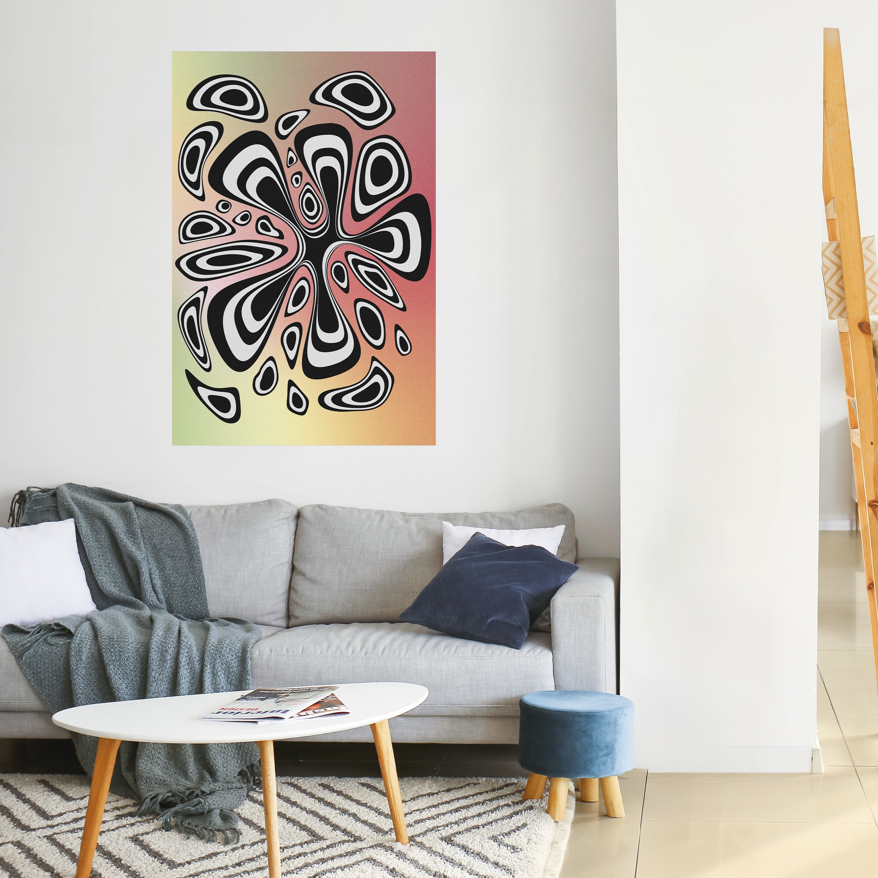 Affiche verticale autocollante ILLUSIONARY SPLASH