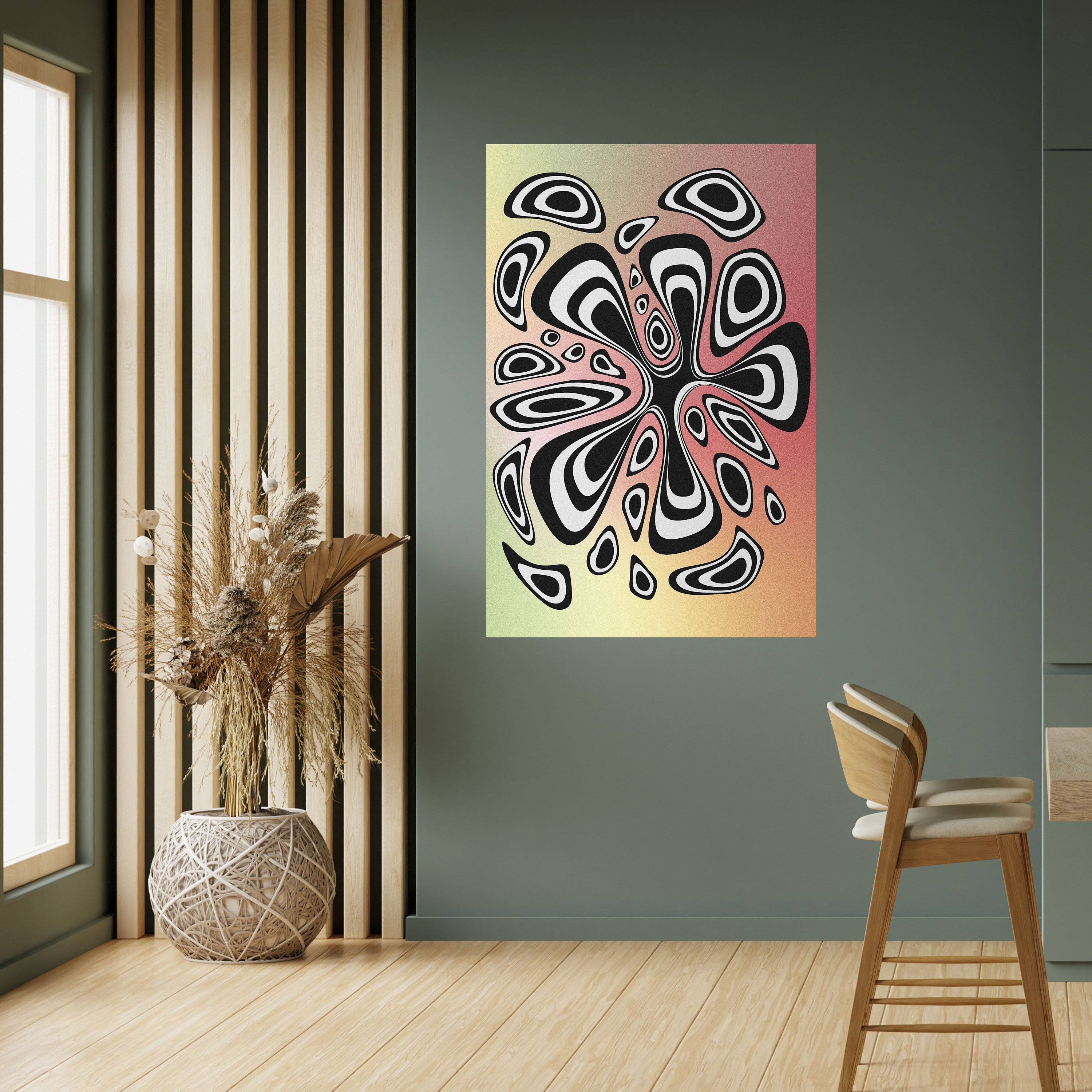 Affiche verticale autocollante ILLUSIONARY SPLASH