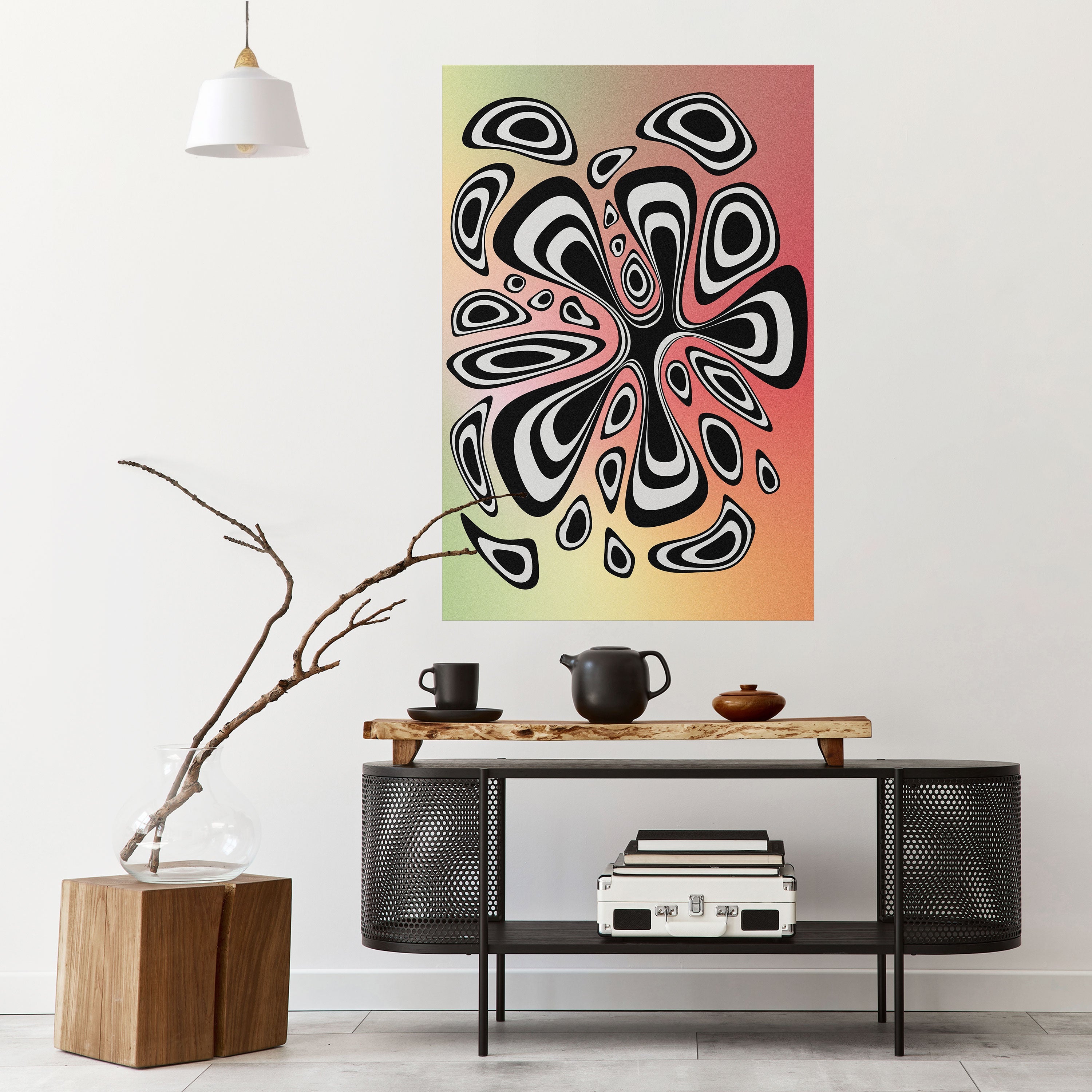 Affiche verticale autocollante ILLUSIONARY SPLASH
