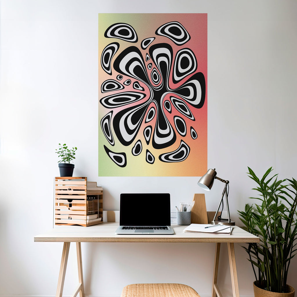 Affiche verticale autocollante ILLUSIONARY SPLASH