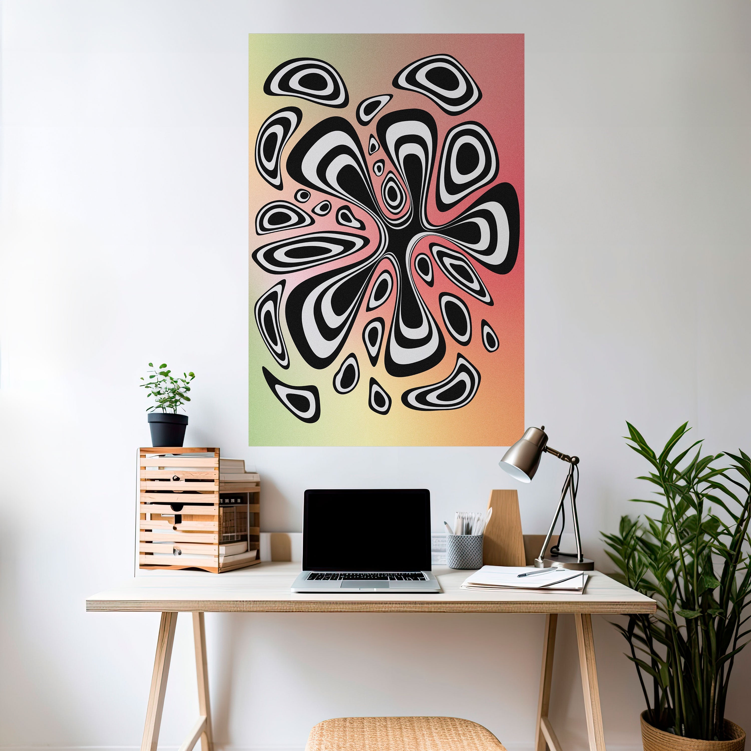 Affiche verticale autocollante ILLUSIONARY SPLASH