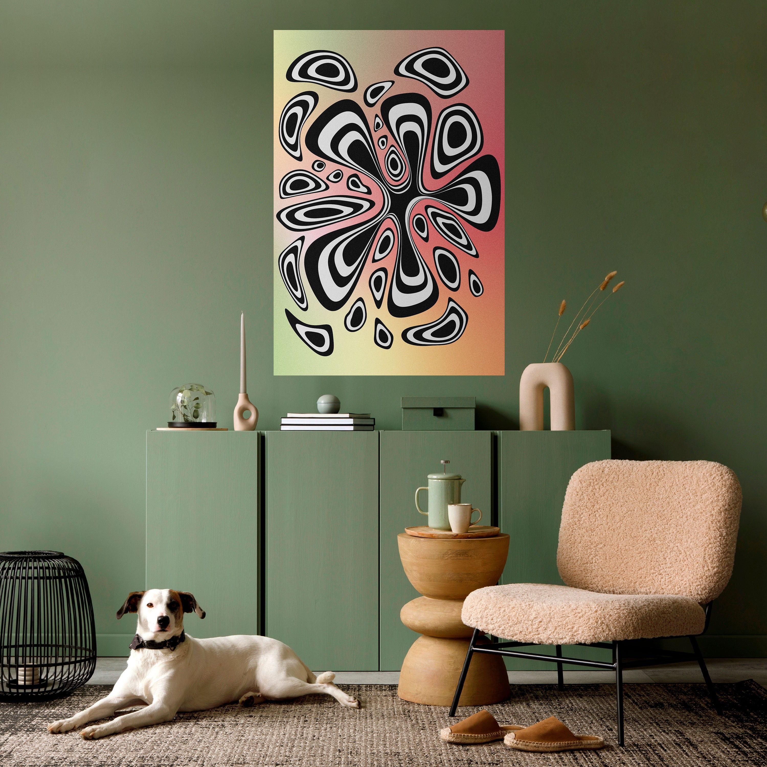 Affiche verticale autocollante ILLUSIONARY SPLASH