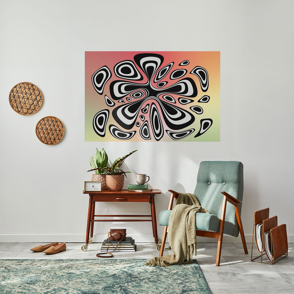 Affiche horizontale autocollante ILLUSIONARY SPLASH