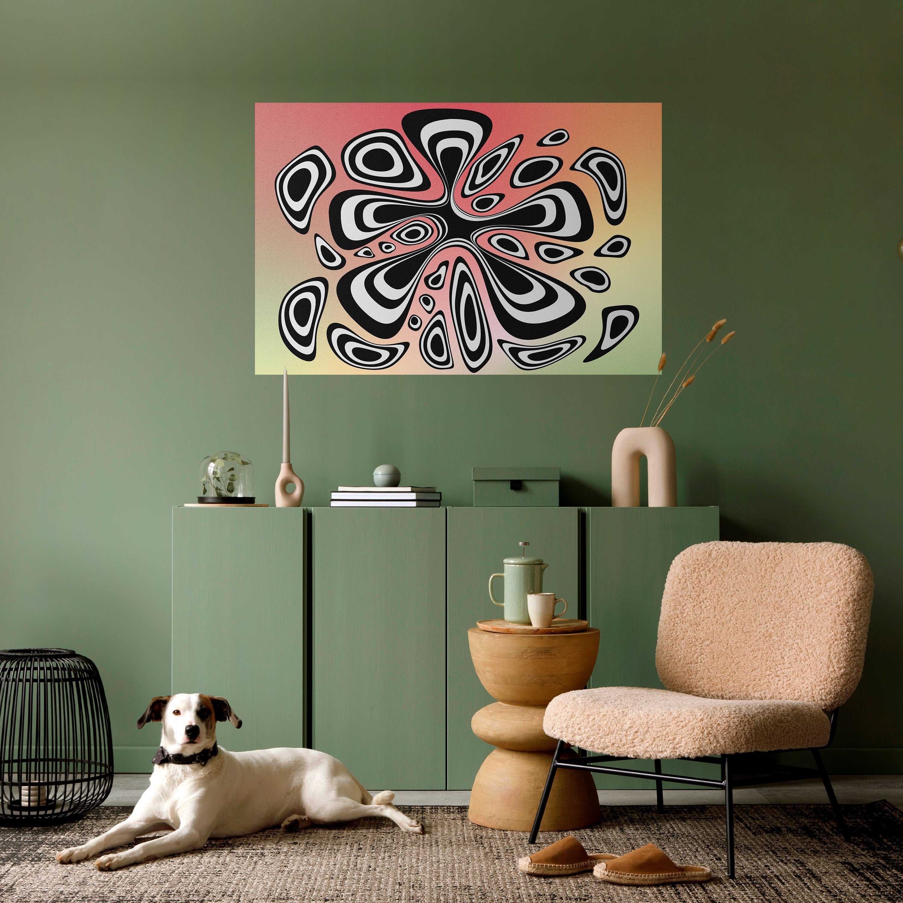 Affiche horizontale autocollante ILLUSIONARY SPLASH