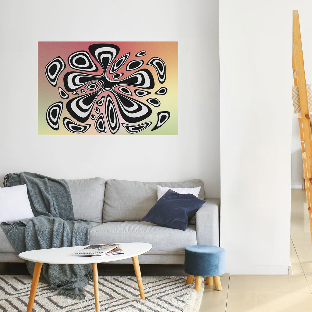 Affiche horizontale autocollante ILLUSIONARY SPLASH