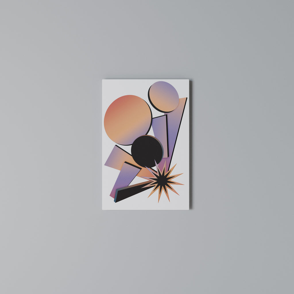 ANGULAR ARTISTRY Vertical Canvas Print
