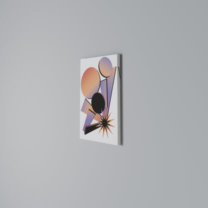 ANGULAR ARTISTRY Vertical Canvas Print