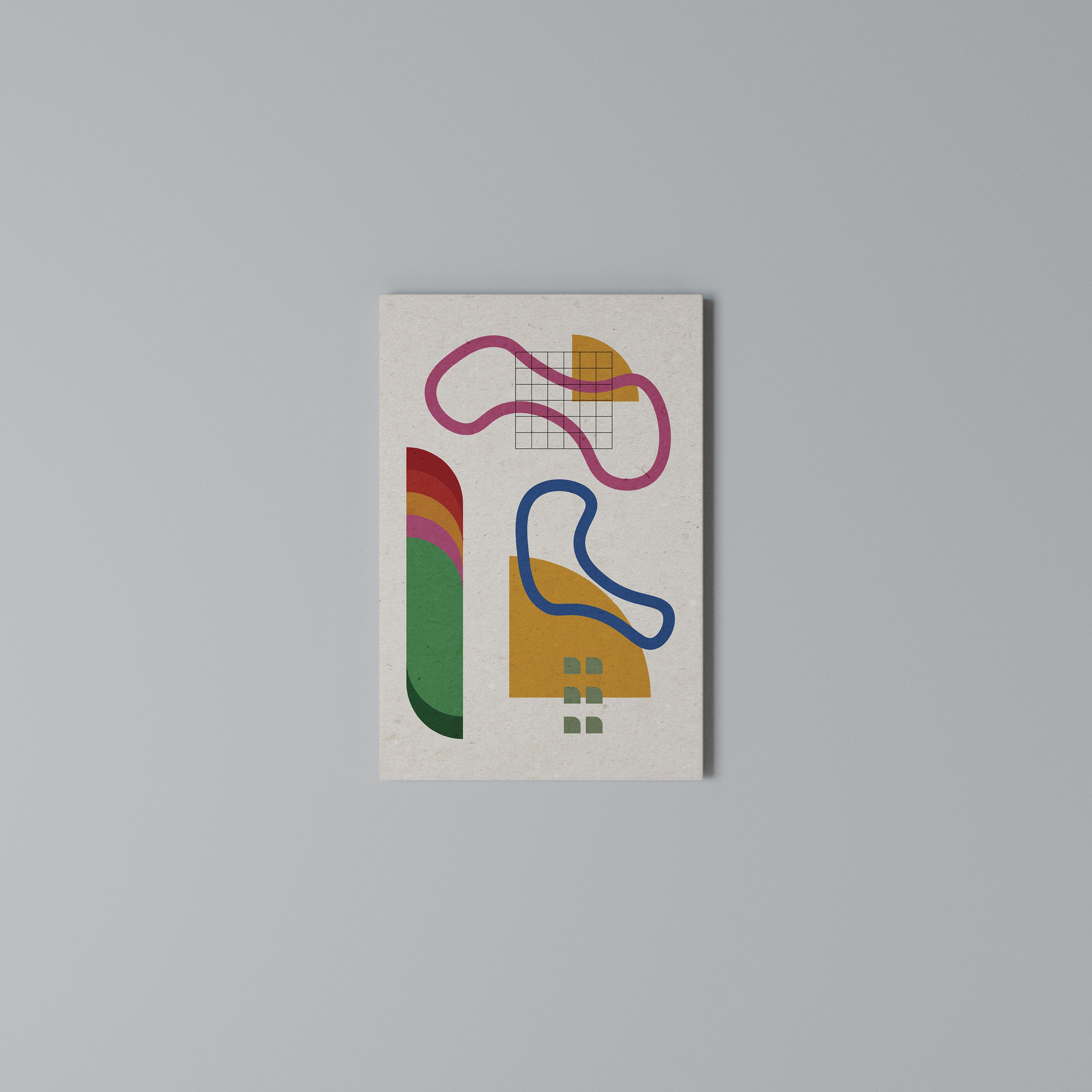 SHAPE SHOCK Vertical Canvas Print