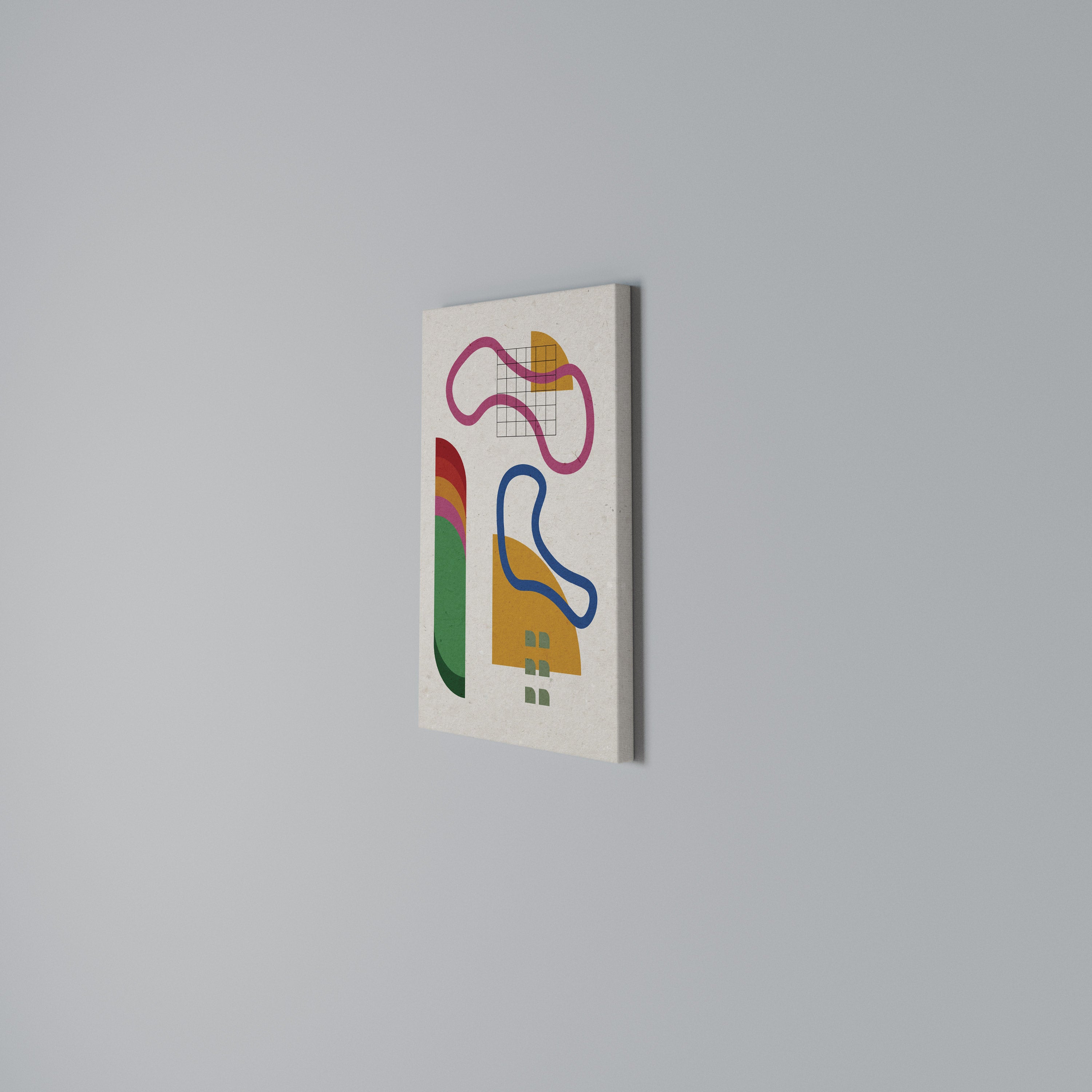 SHAPE SHOCK Vertical Canvas Print
