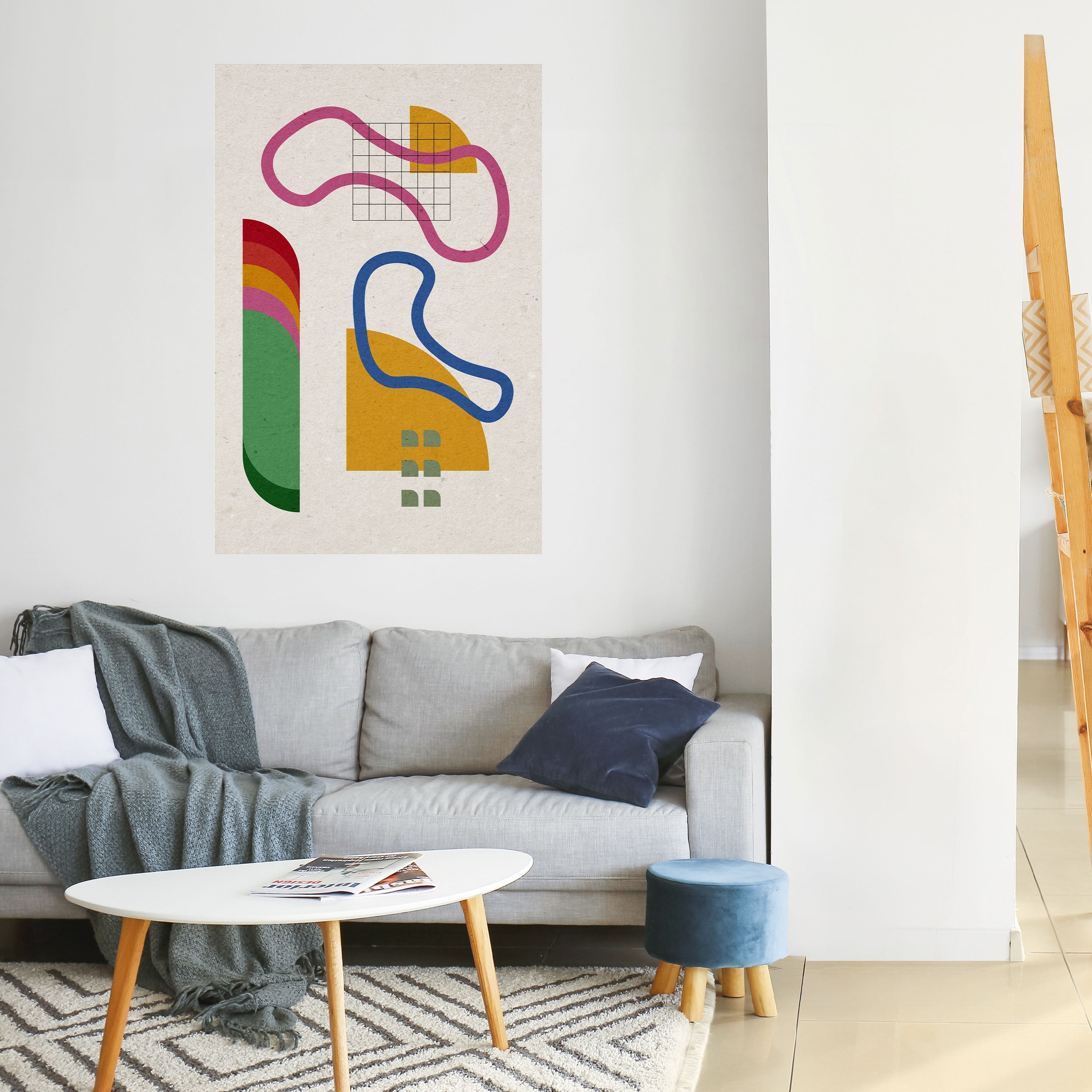 SHAPE SHOCK Affiche verticale autocollante