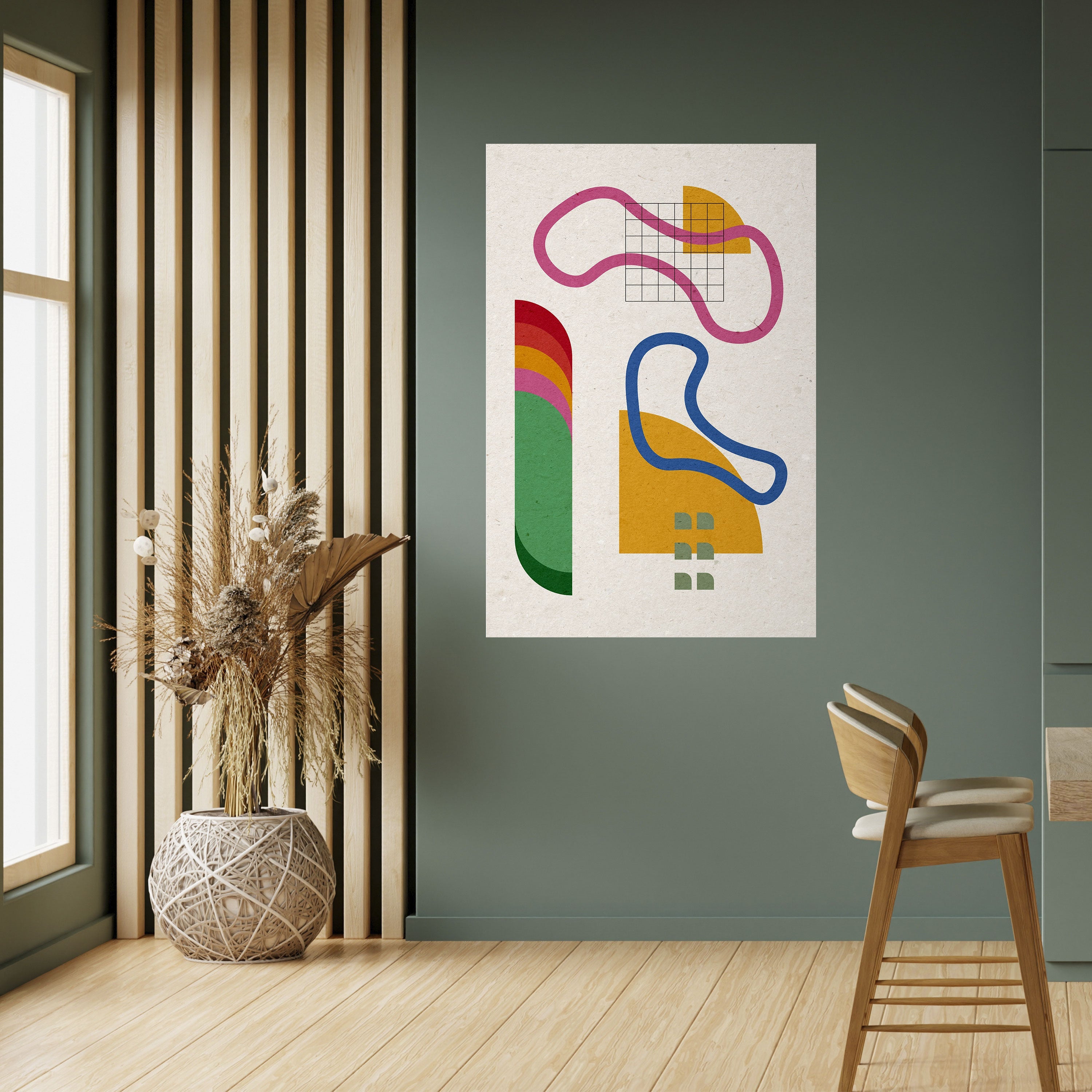 SHAPE SHOCK Affiche verticale autocollante