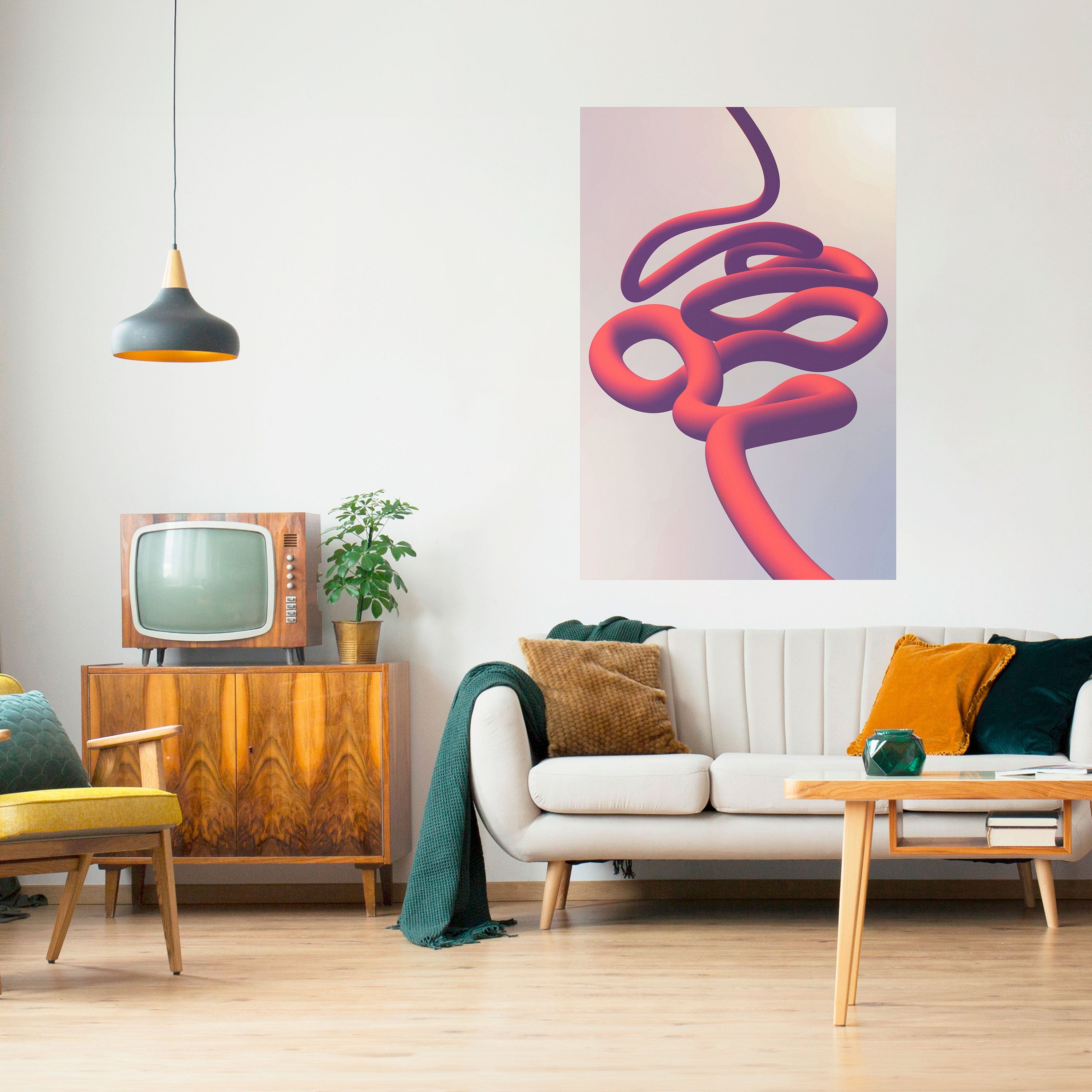 Affiche verticale autocollante INFINITY WIRE