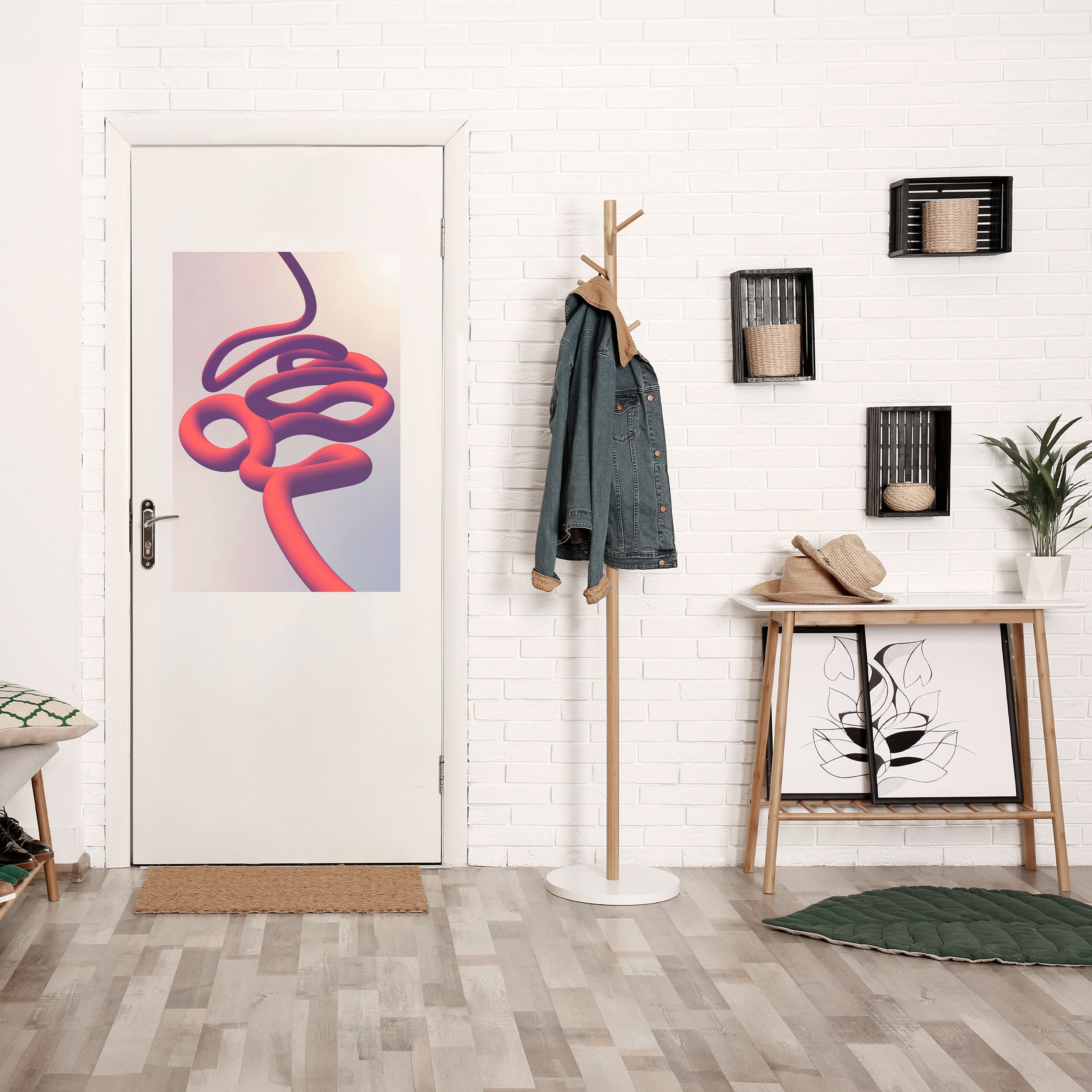 Affiche verticale autocollante INFINITY WIRE