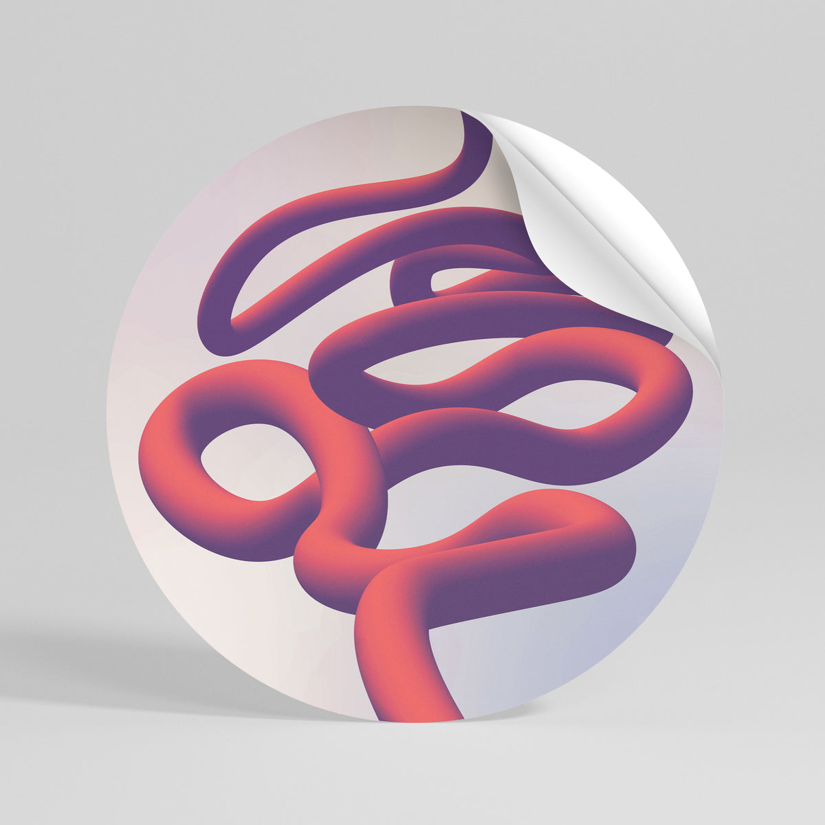 INFINITY WIRE Peel and Stick Round Sticker