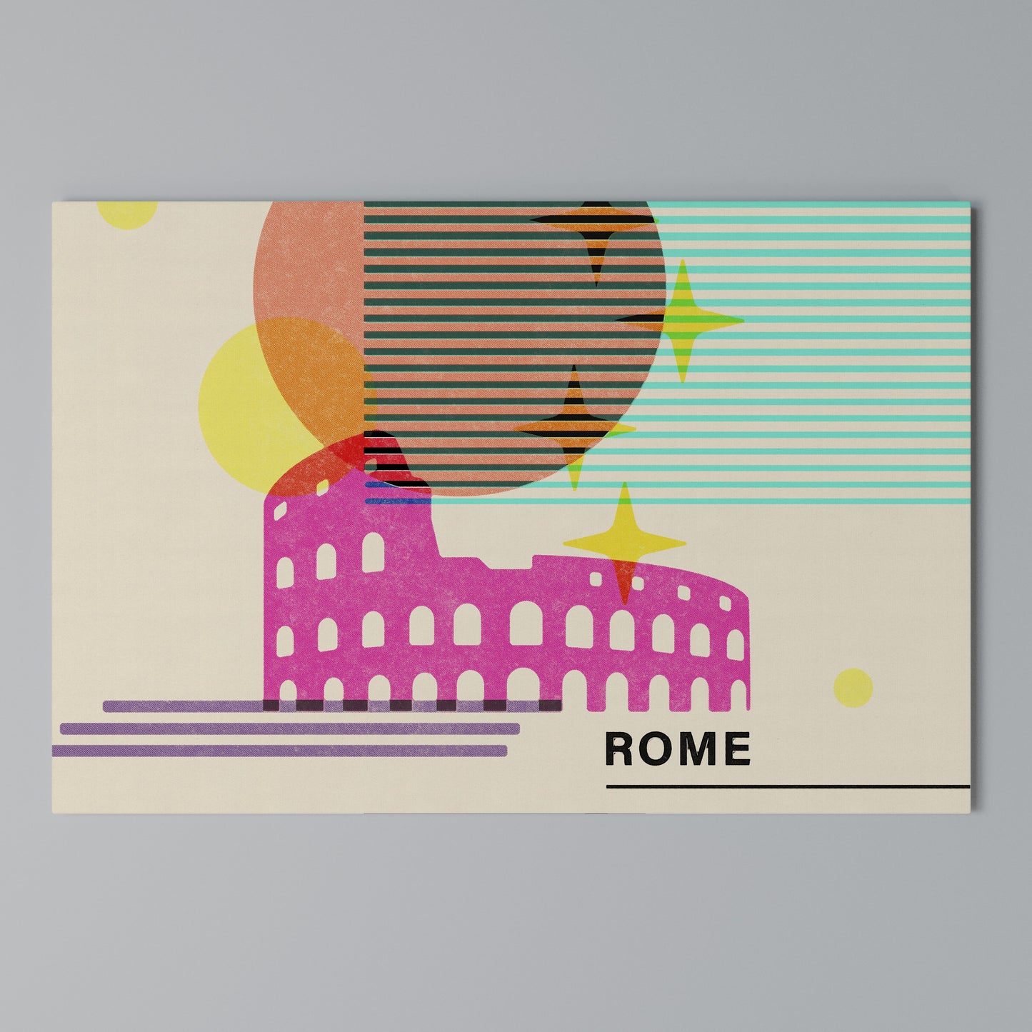 ROMAN SPARKLE Horizontal Canvas Print