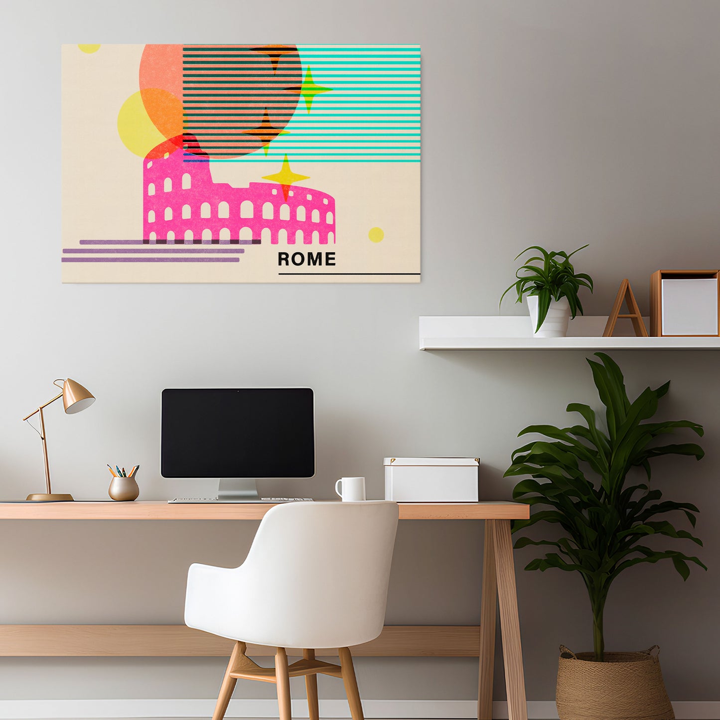 ROMAN SPARKLE Horizontal Canvas Print