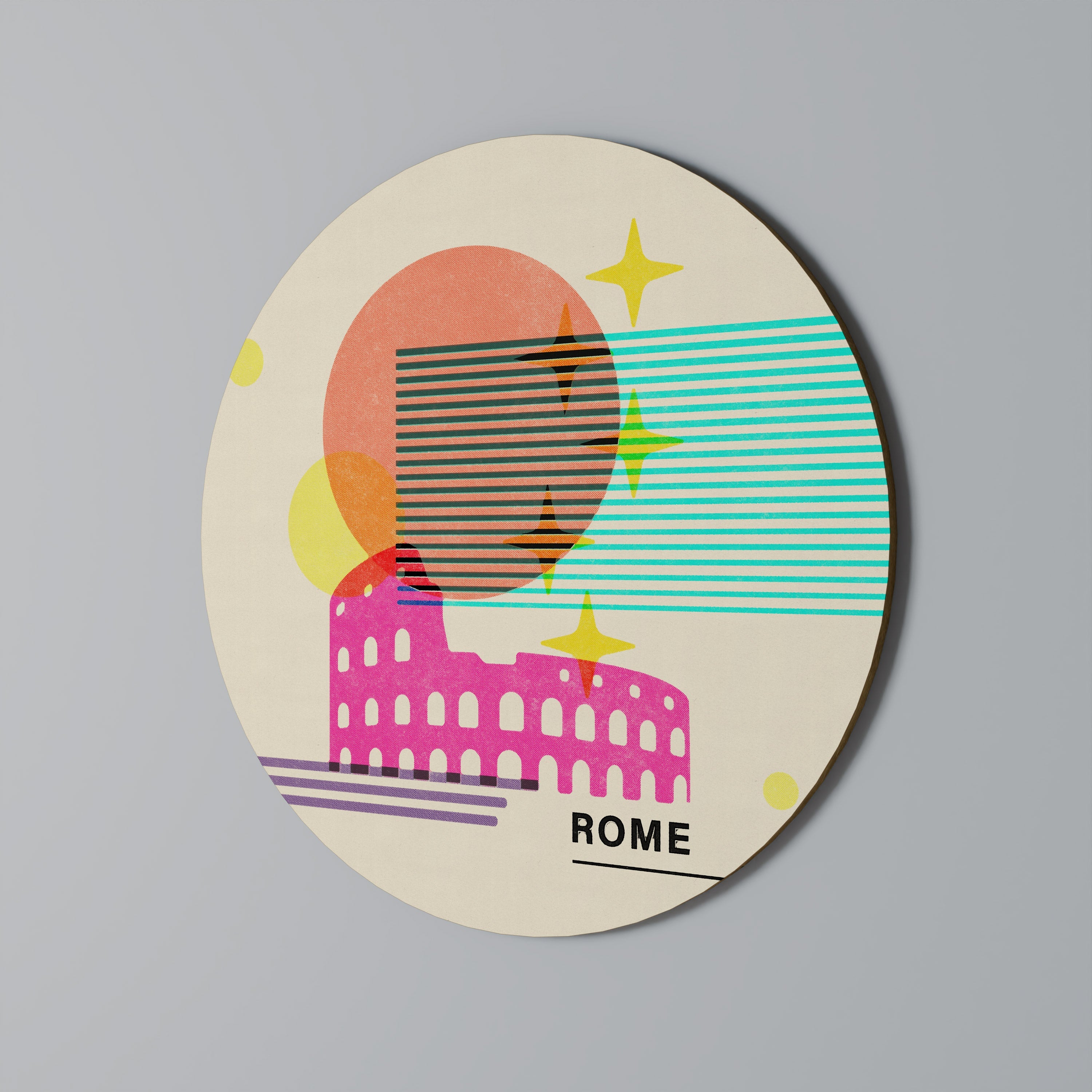 Décoration murale ronde ROMAIN SPARKLE