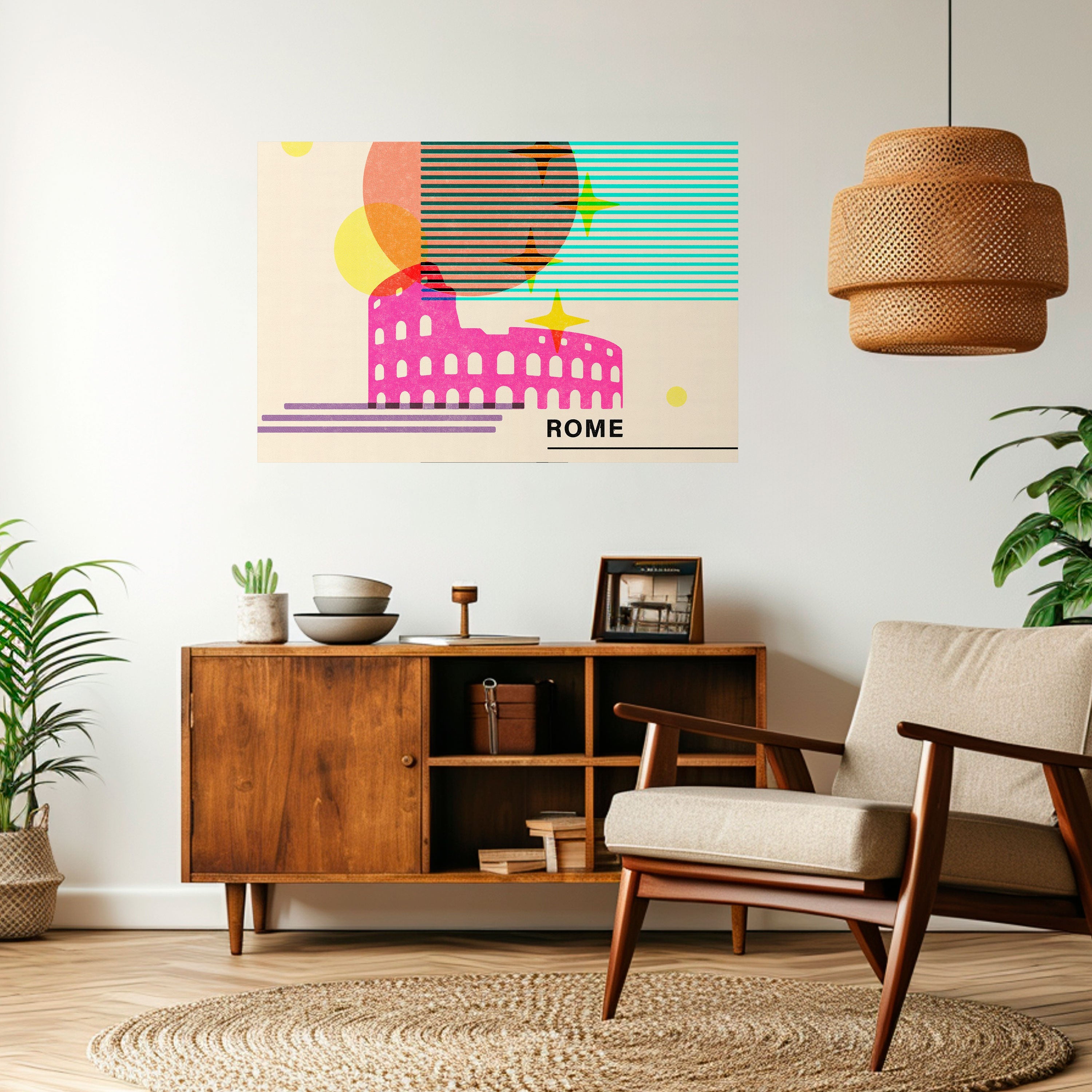 Affiche horizontale autocollante ROMAN SPARKLE