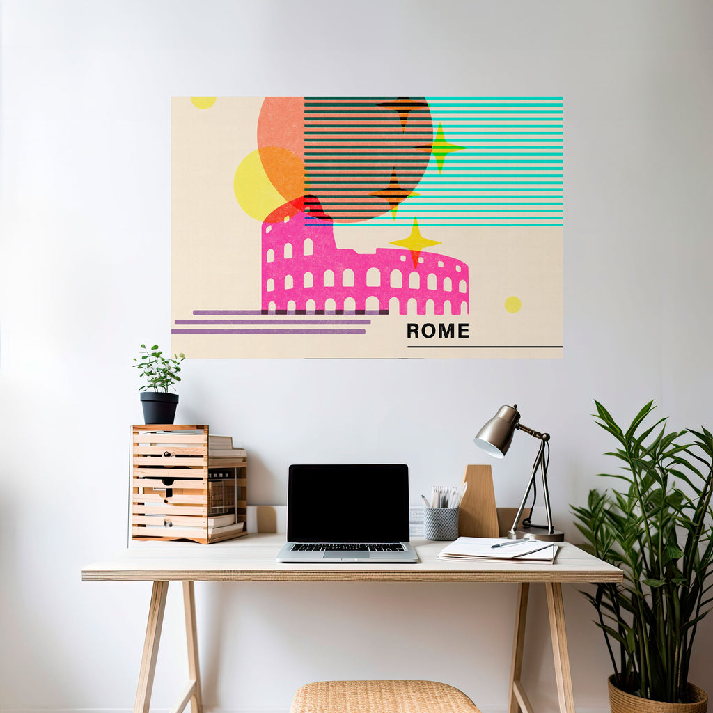 Affiche horizontale autocollante ROMAN SPARKLE