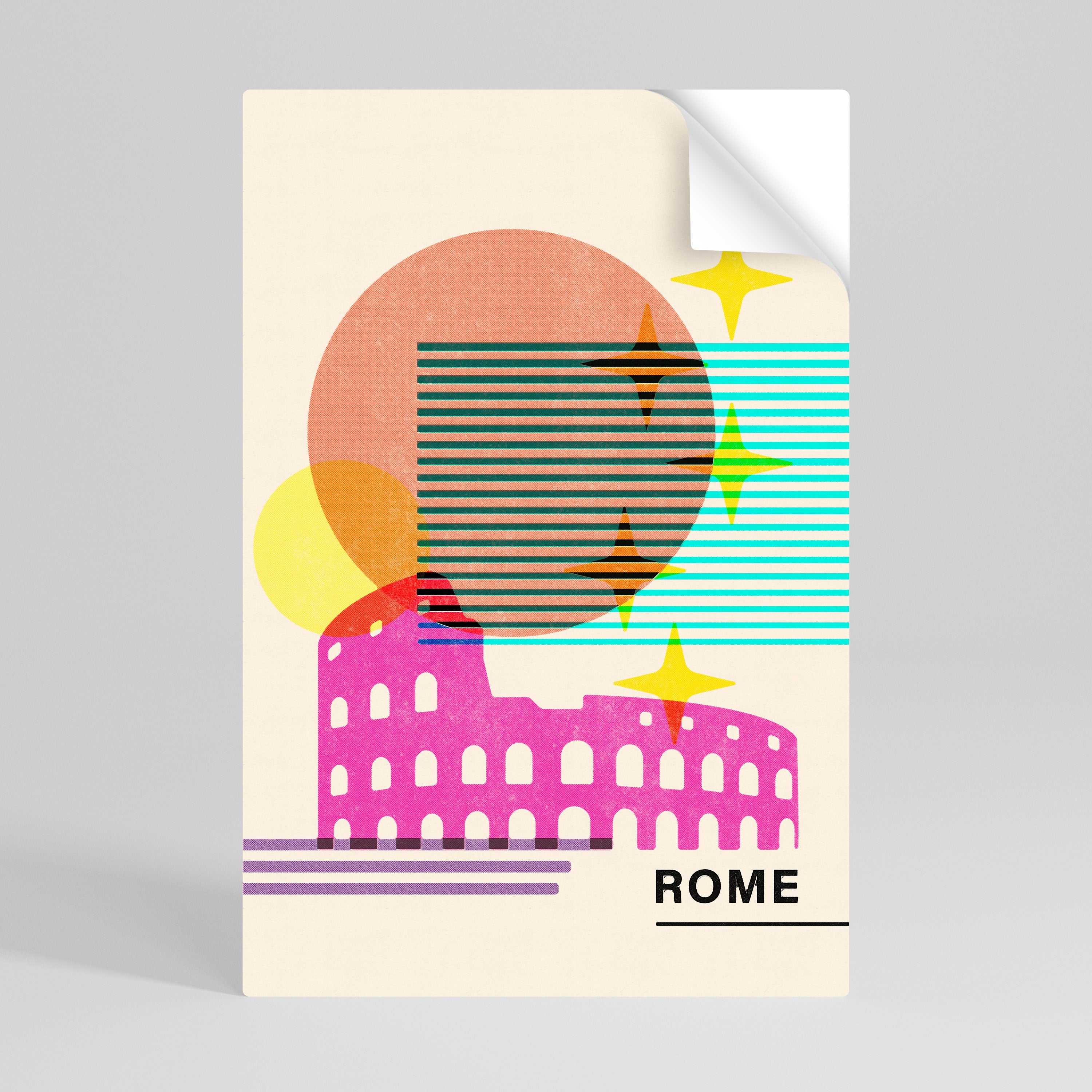 Affiche verticale autocollante ROMAN SPARKLE