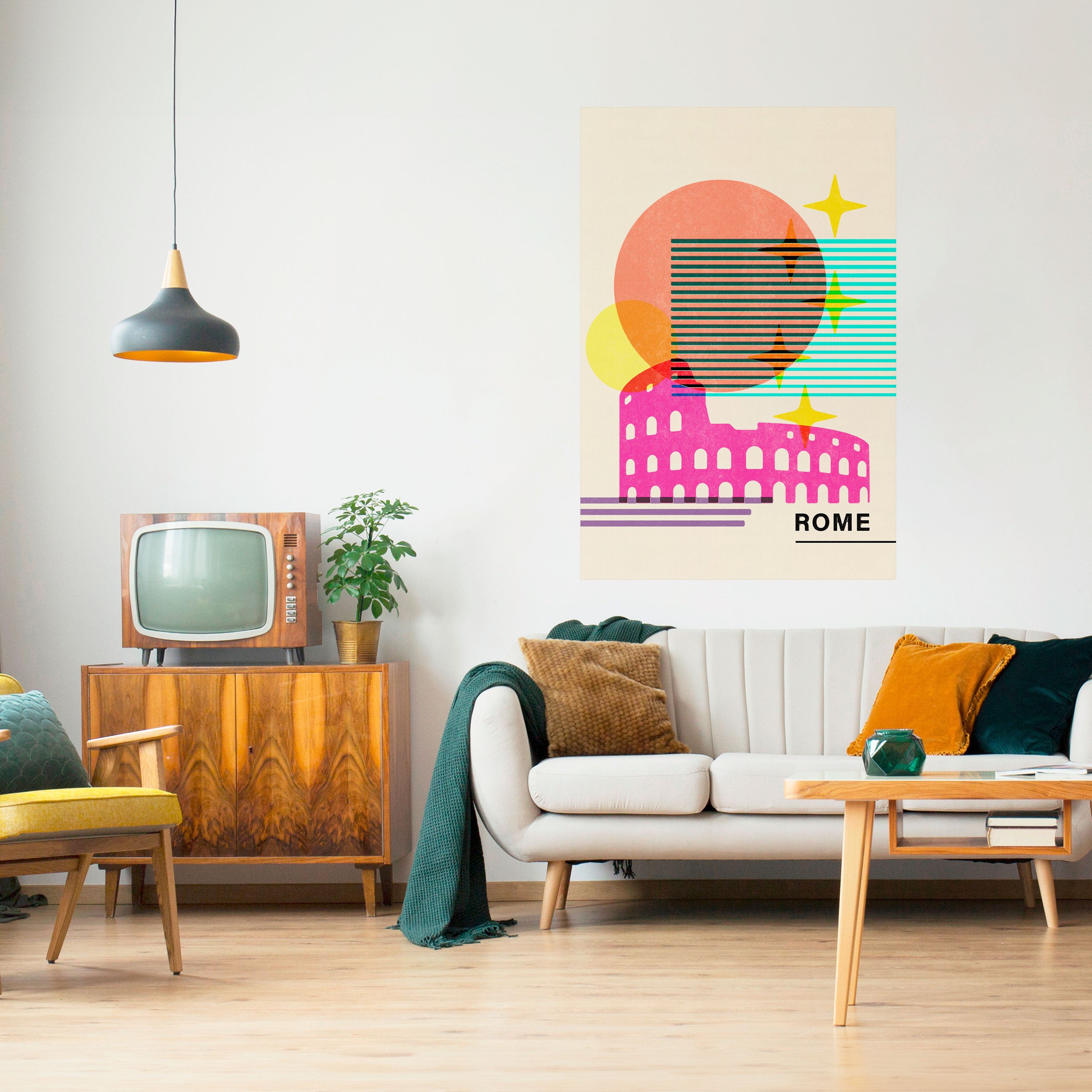 Affiche verticale autocollante ROMAN SPARKLE