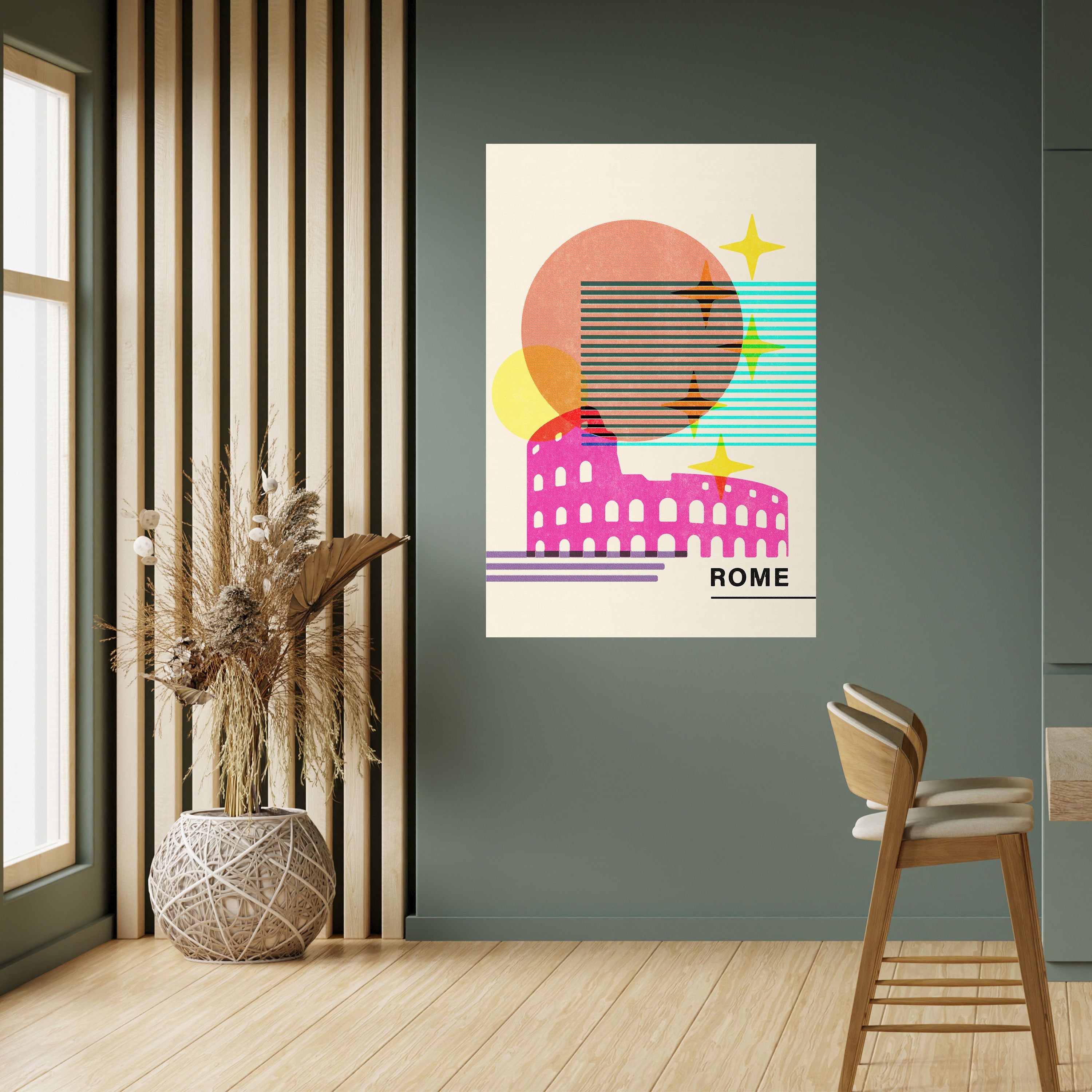 Affiche verticale autocollante ROMAN SPARKLE