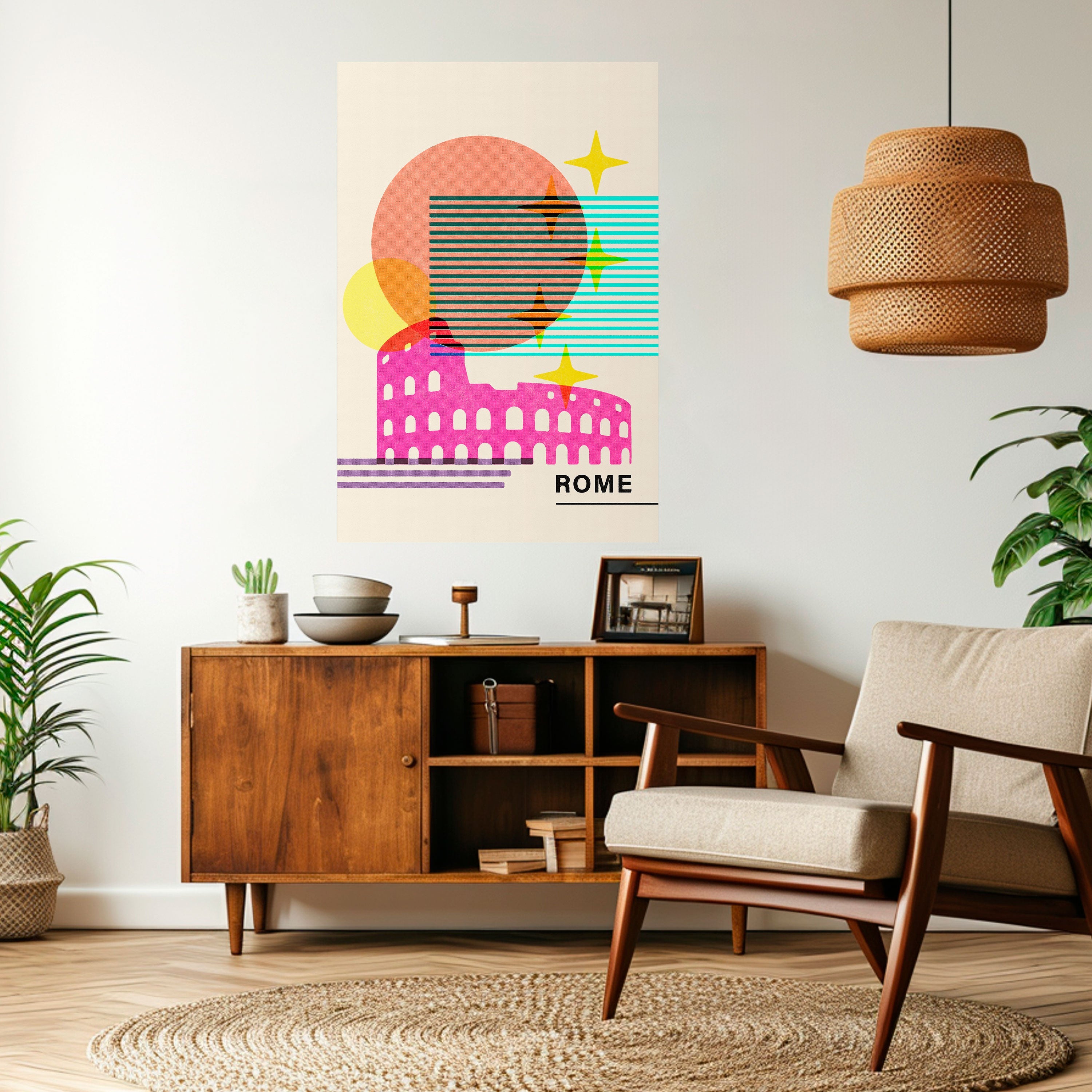 Affiche verticale autocollante ROMAN SPARKLE