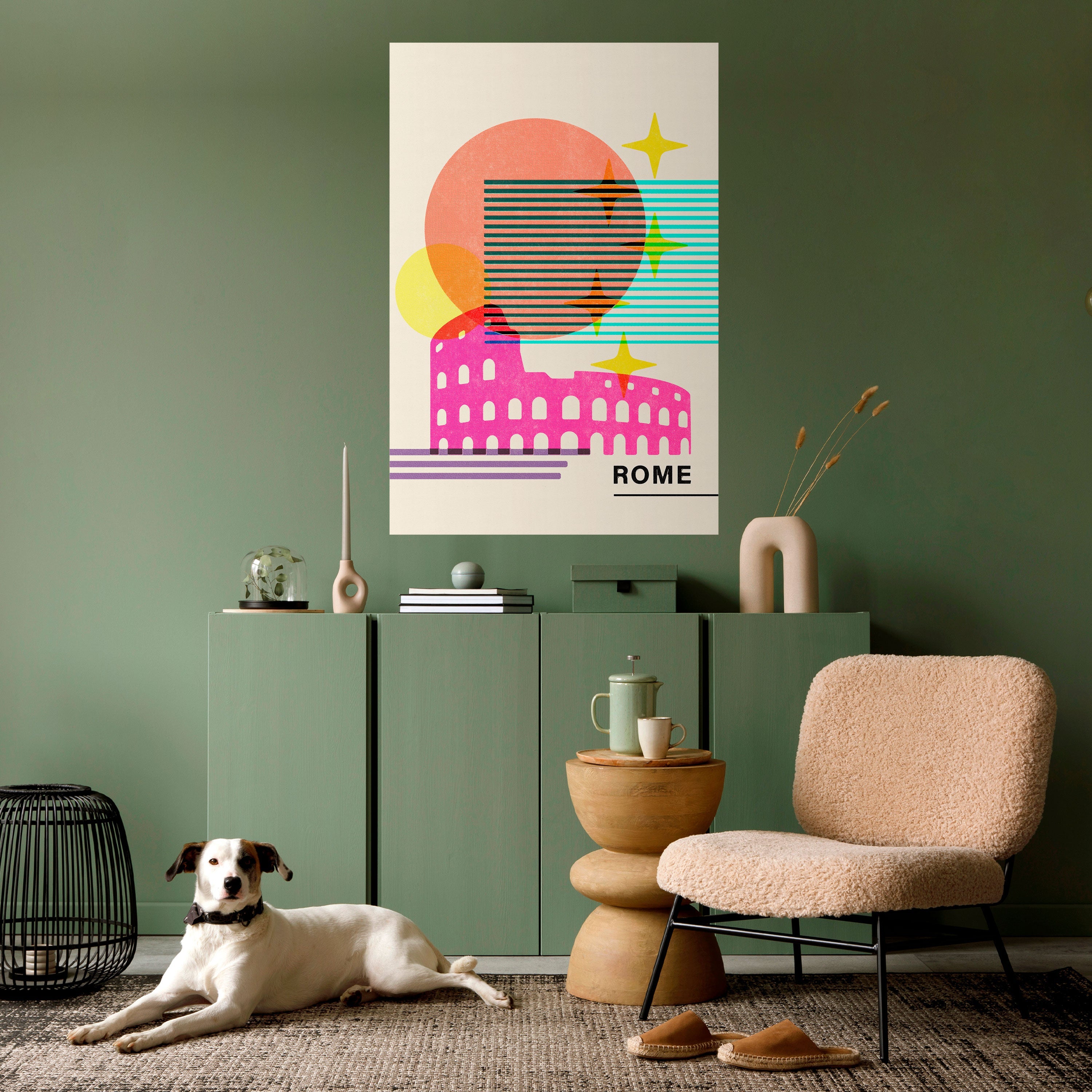 Affiche verticale autocollante ROMAN SPARKLE