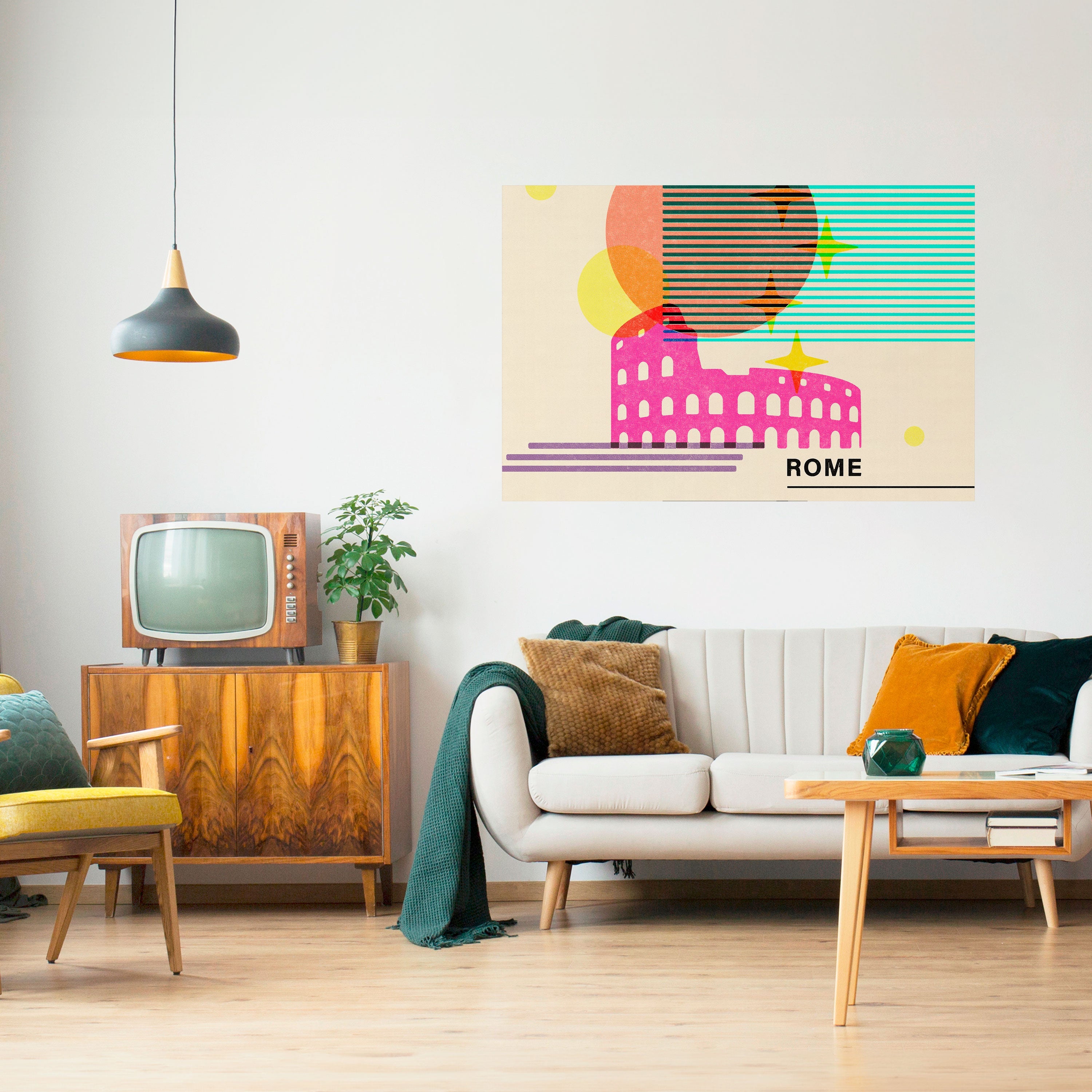 Affiche horizontale autocollante ROMAN SPARKLE