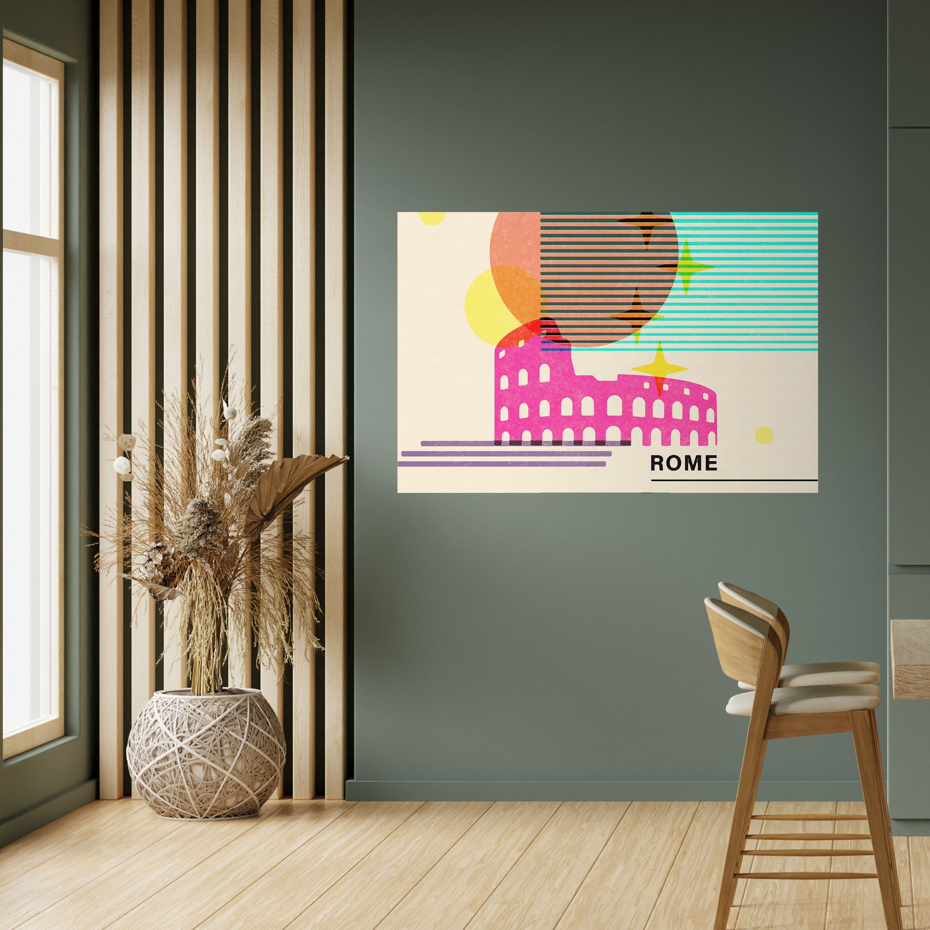 Affiche horizontale autocollante ROMAN SPARKLE