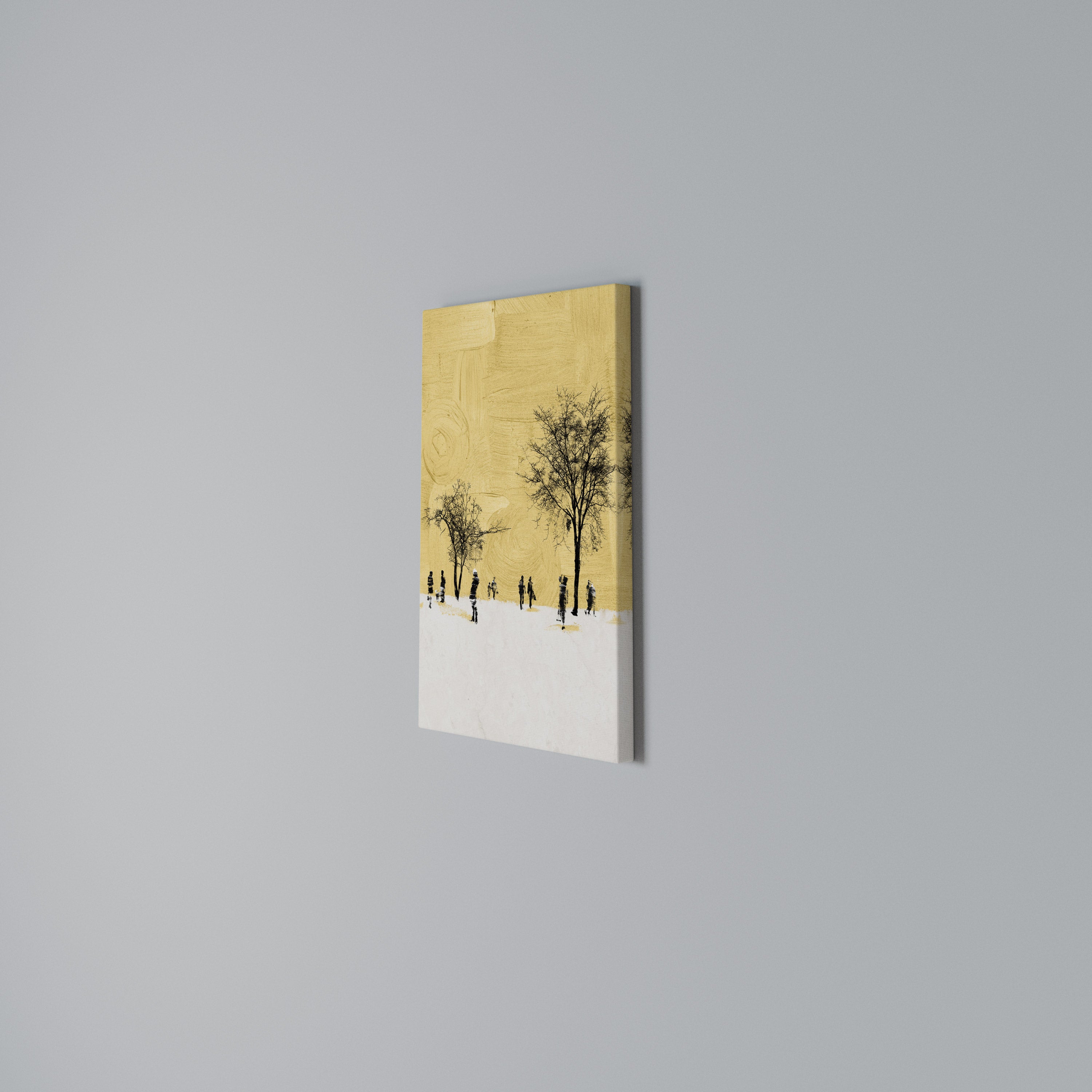 ERASED IN TIME Vertical Canvas Print