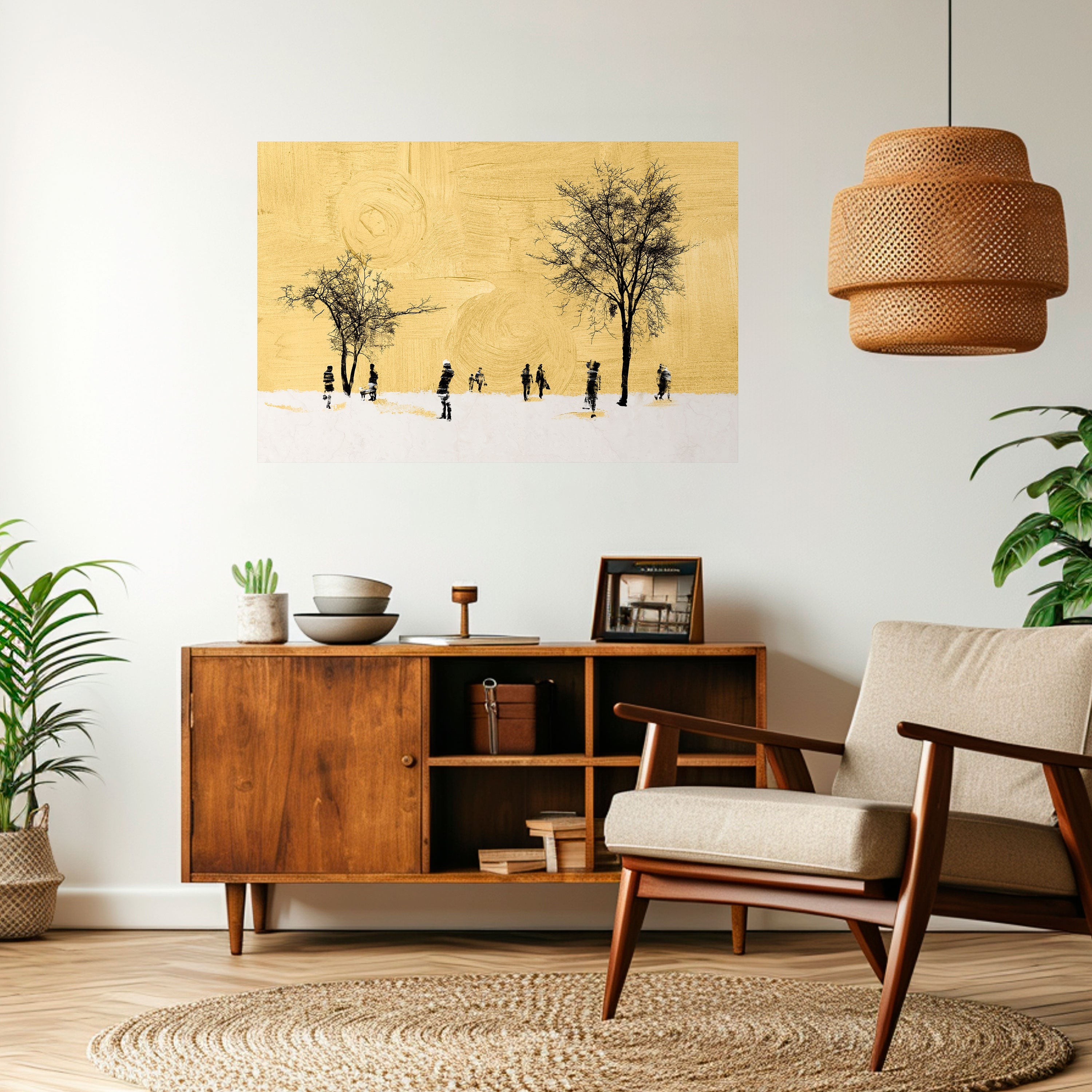 Affiche horizontale autocollante « EFFACÉE DANS LE TEMPS »