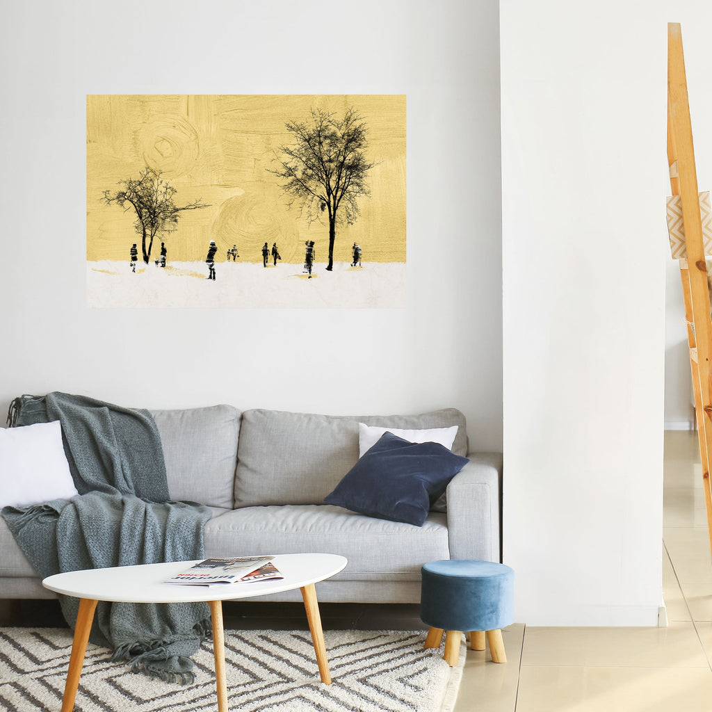 Affiche horizontale autocollante « EFFACÉE DANS LE TEMPS »