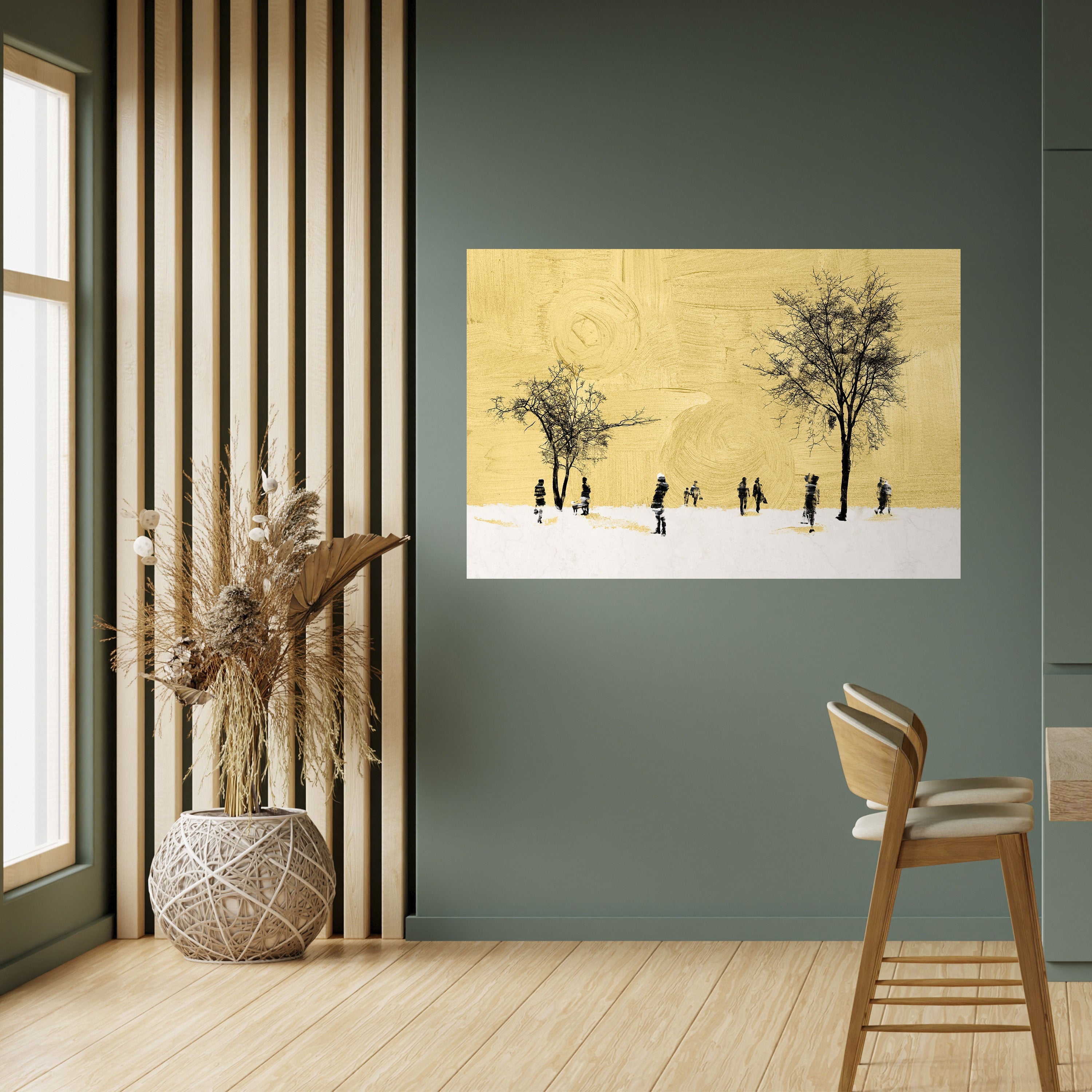 Affiche horizontale autocollante « EFFACÉE DANS LE TEMPS »