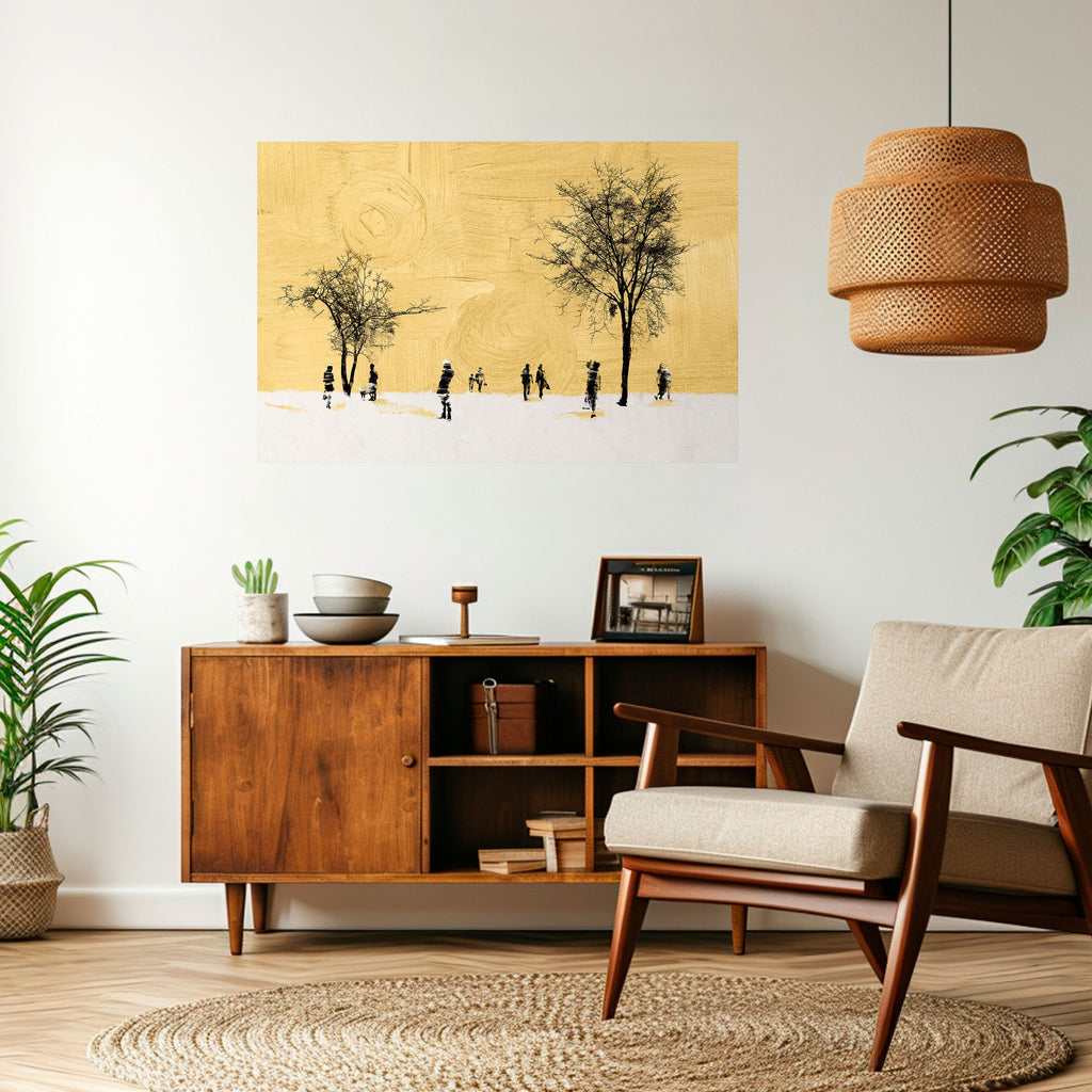 Affiche horizontale autocollante « EFFACÉE DANS LE TEMPS »