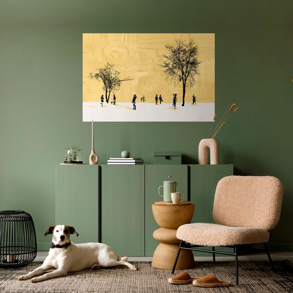 Affiche horizontale autocollante « EFFACÉE DANS LE TEMPS »