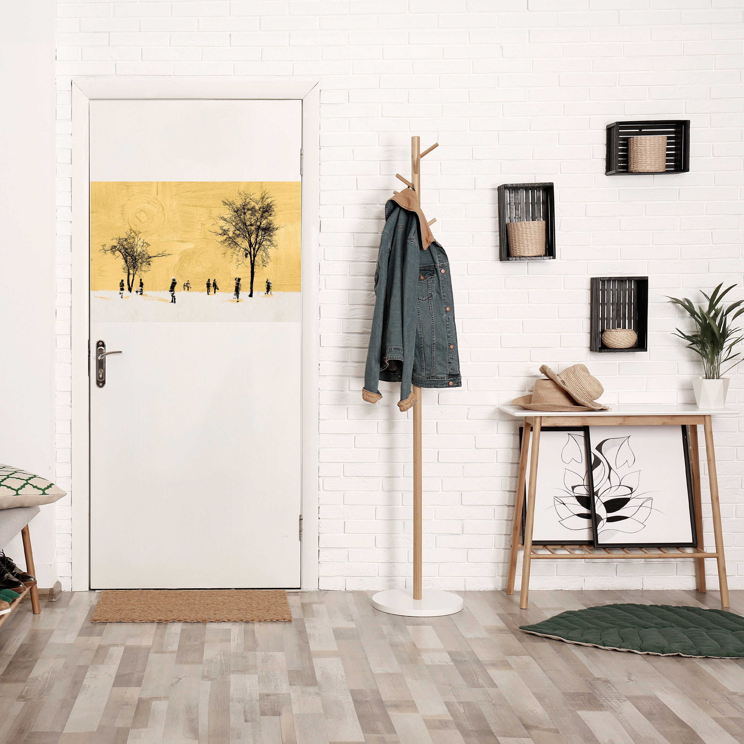 Affiche horizontale autocollante « EFFACÉE DANS LE TEMPS »