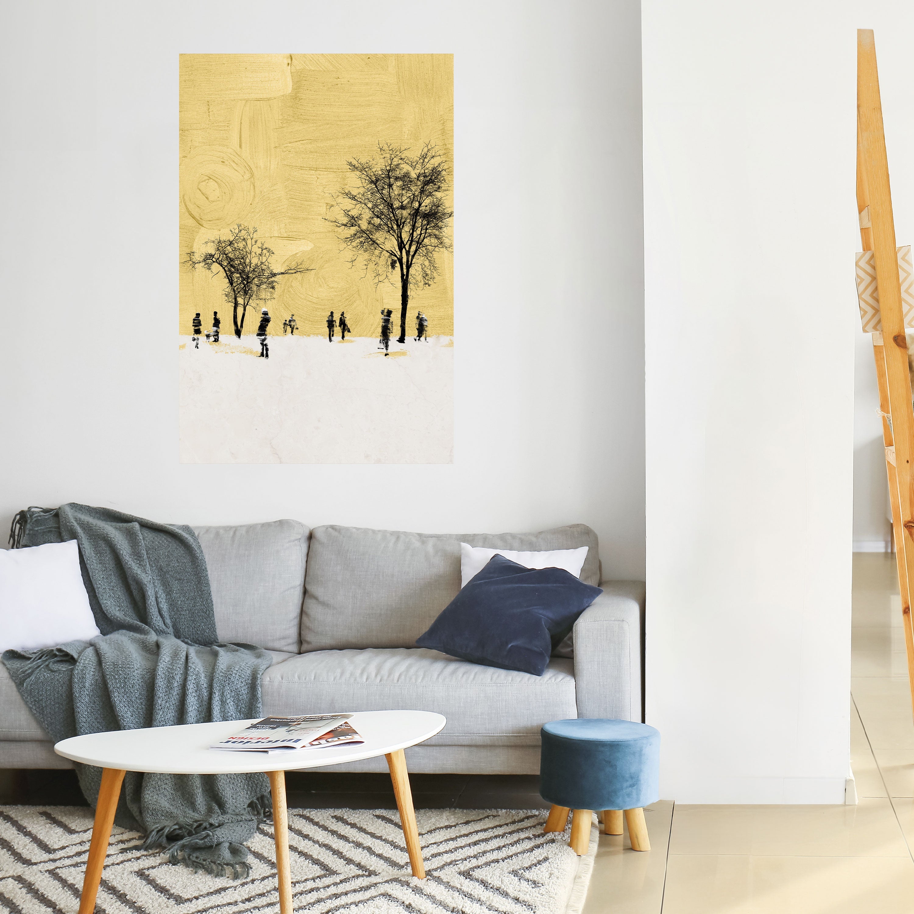 Affiche verticale autocollante « EFFACÉE DANS LE TEMPS »