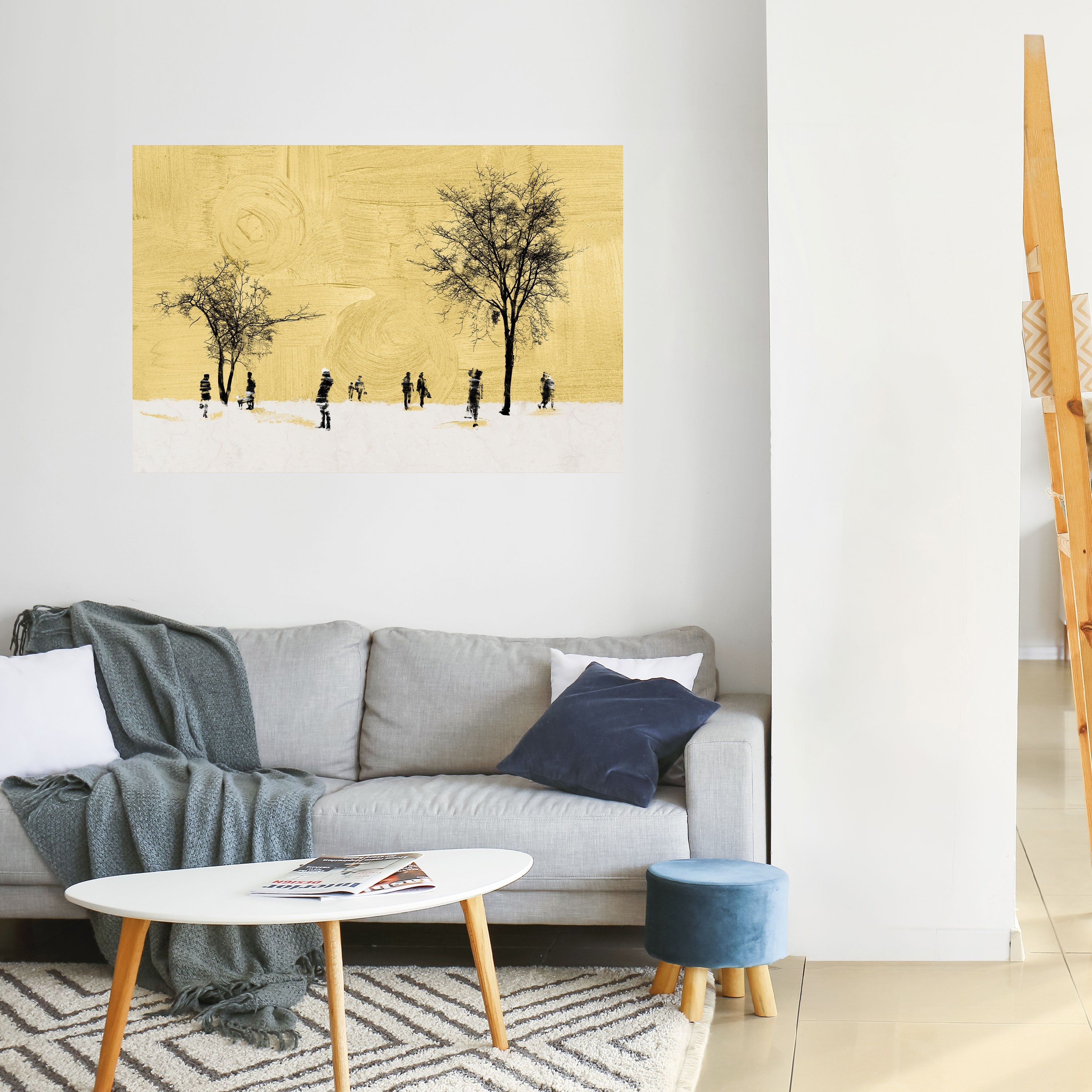 Affiche horizontale autocollante « EFFACÉE DANS LE TEMPS »