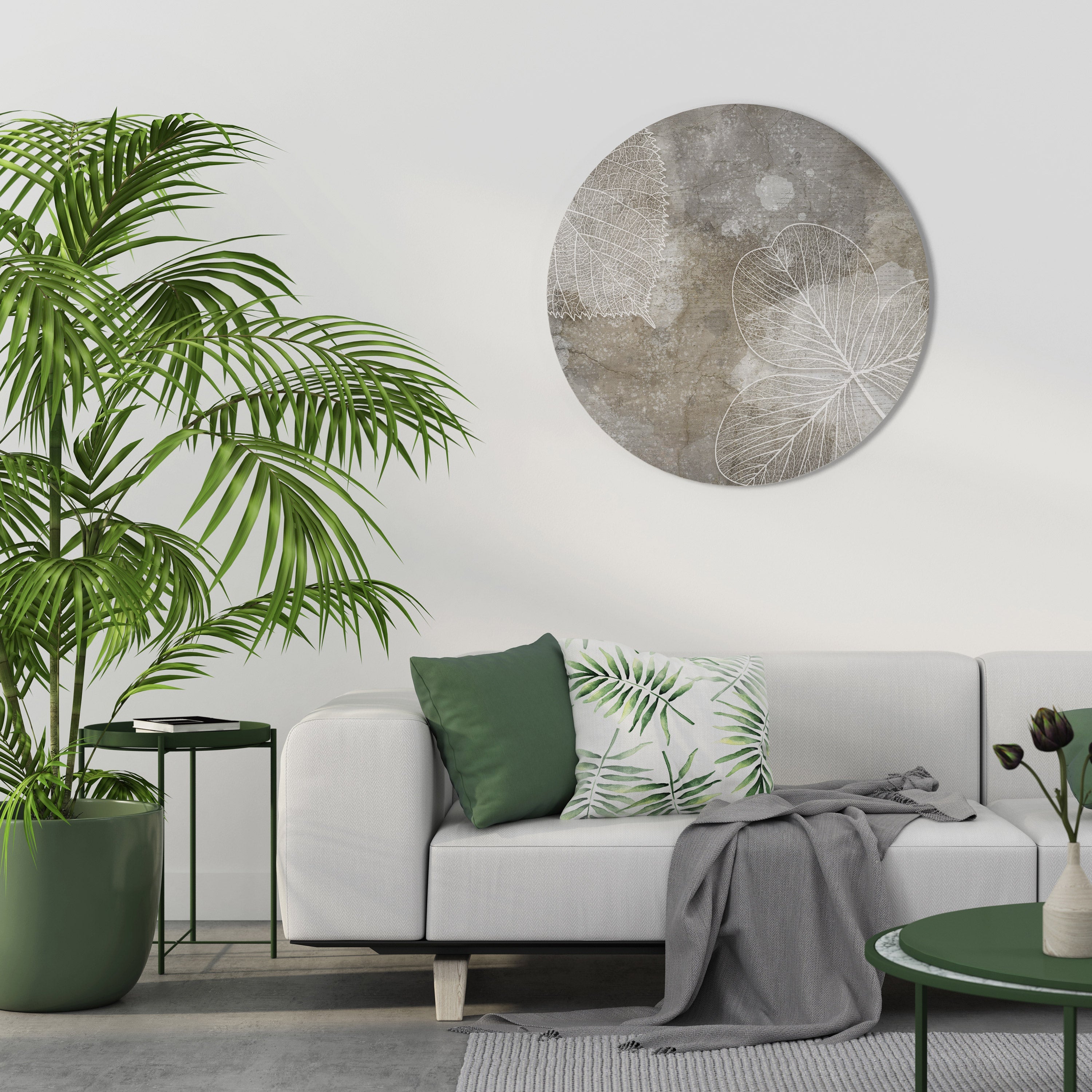 Art mural rond FAIR NERVATION