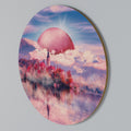MARS OVER THE BLED LAKE Round Wall Art